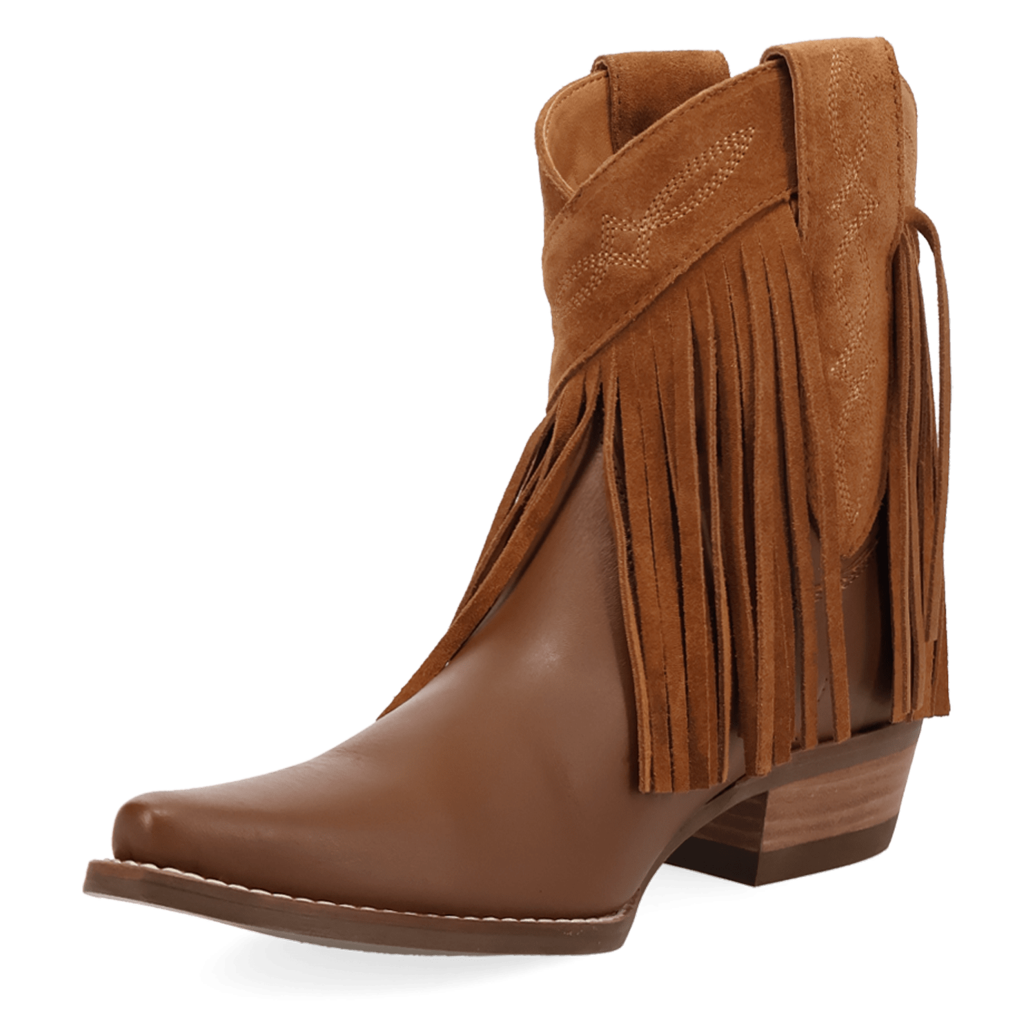 PRODUCT SHOT LAST RIDE LEATHER BOOTIE AT 225 DEGREE ANGLE