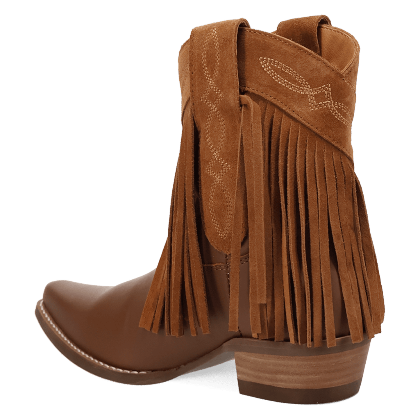 PRODUCT SHOT LAST RIDE LEATHER BOOTIE AT 270 DEGREE ANGLE