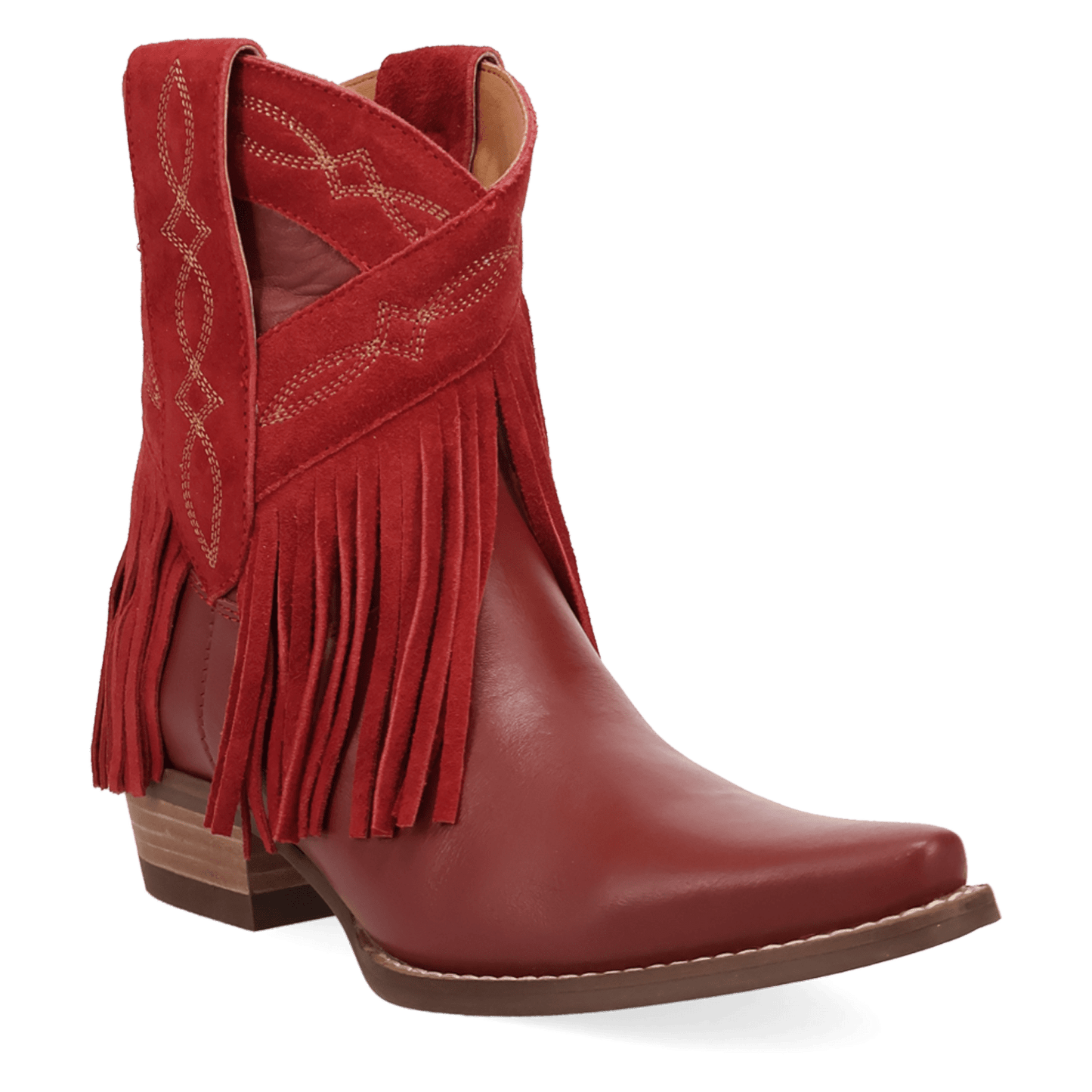 PRODUCT SHOT LAST RIDE LEATHER BOOTIE AT 45 DEGREE ANGLE