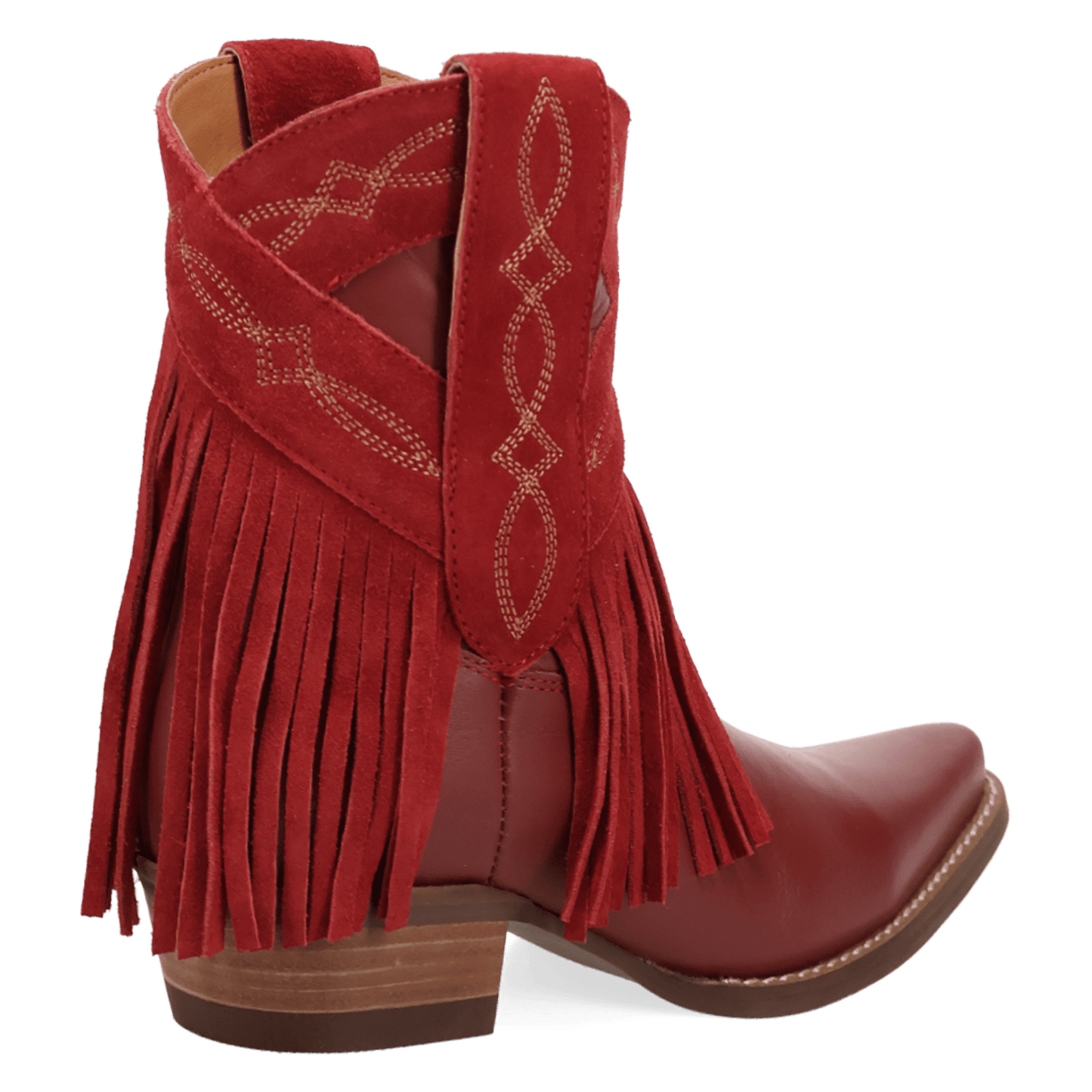 PRODUCT SHOT LAST RIDE LEATHER BOOTIE AT 315 DEGREE ANGLE