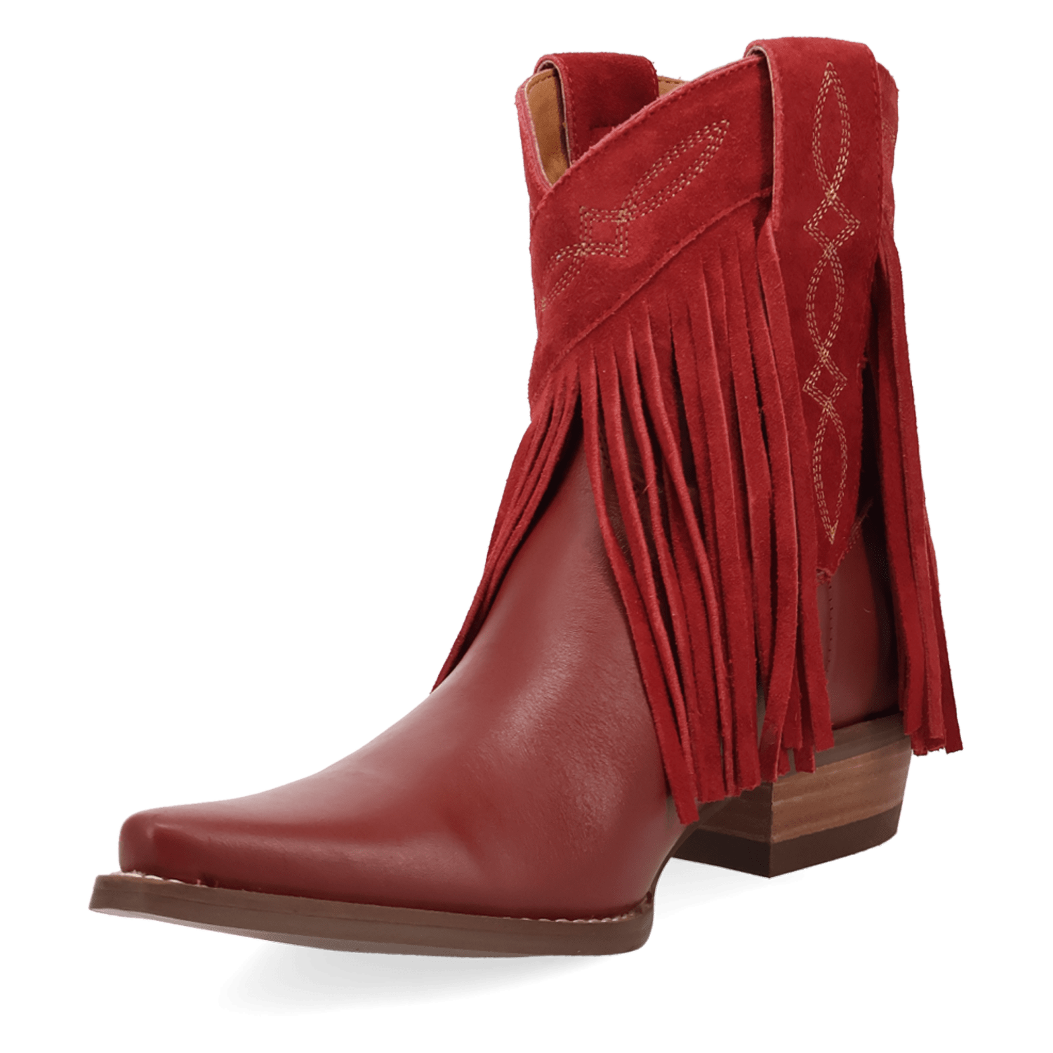 PRODUCT SHOT LAST RIDE LEATHER BOOTIE AT 225 DEGREE ANGLE