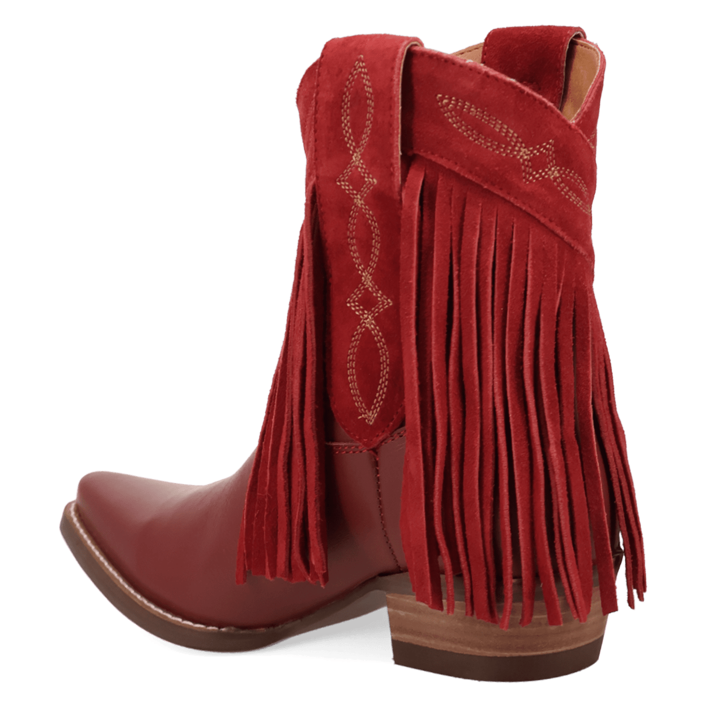 PRODUCT SHOT LAST RIDE LEATHER BOOTIE AT 270 DEGREE ANGLE