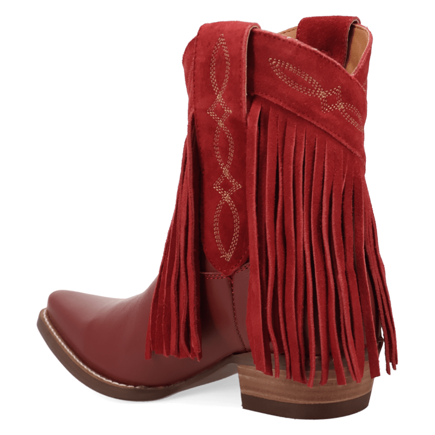 PRODUCT SHOT LAST RIDE LEATHER BOOTIE AT 270 DEGREE ANGLE