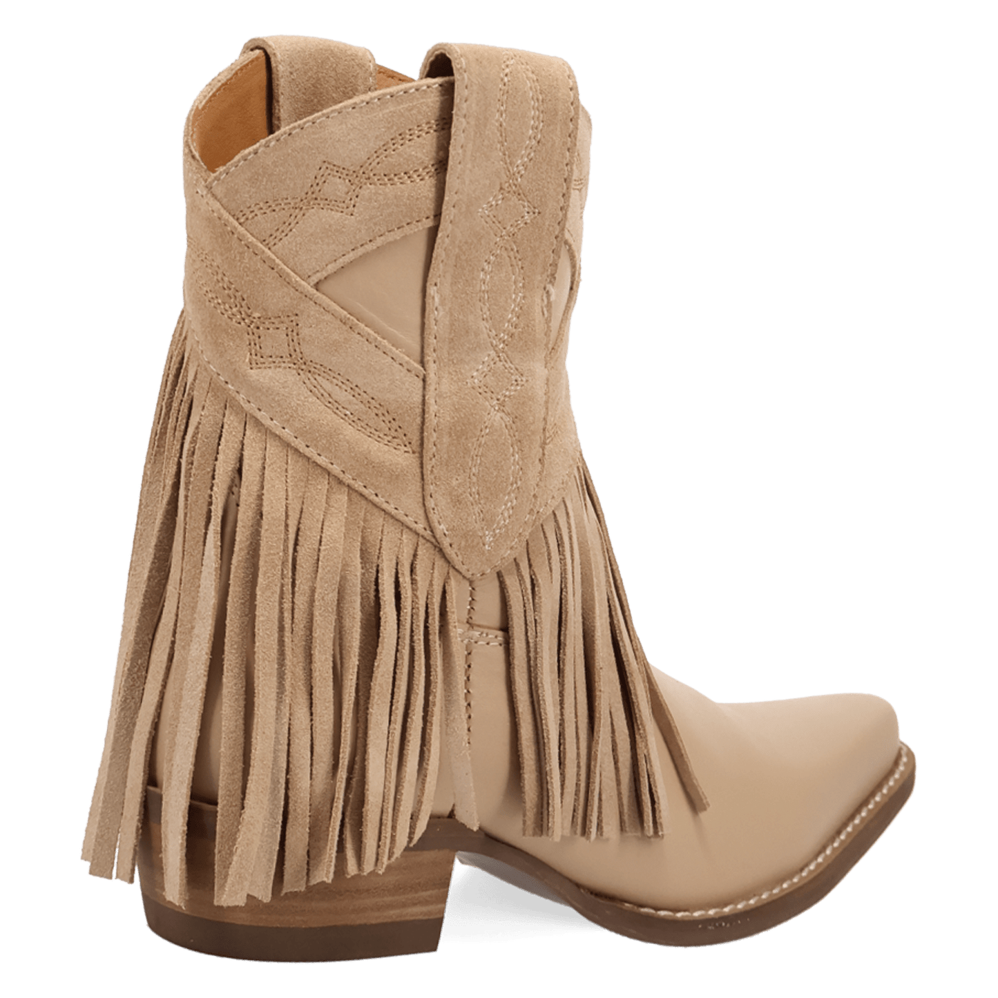 PRODUCT SHOT LAST RIDE LEATHER BOOTIE AT 315 DEGREE ANGLE