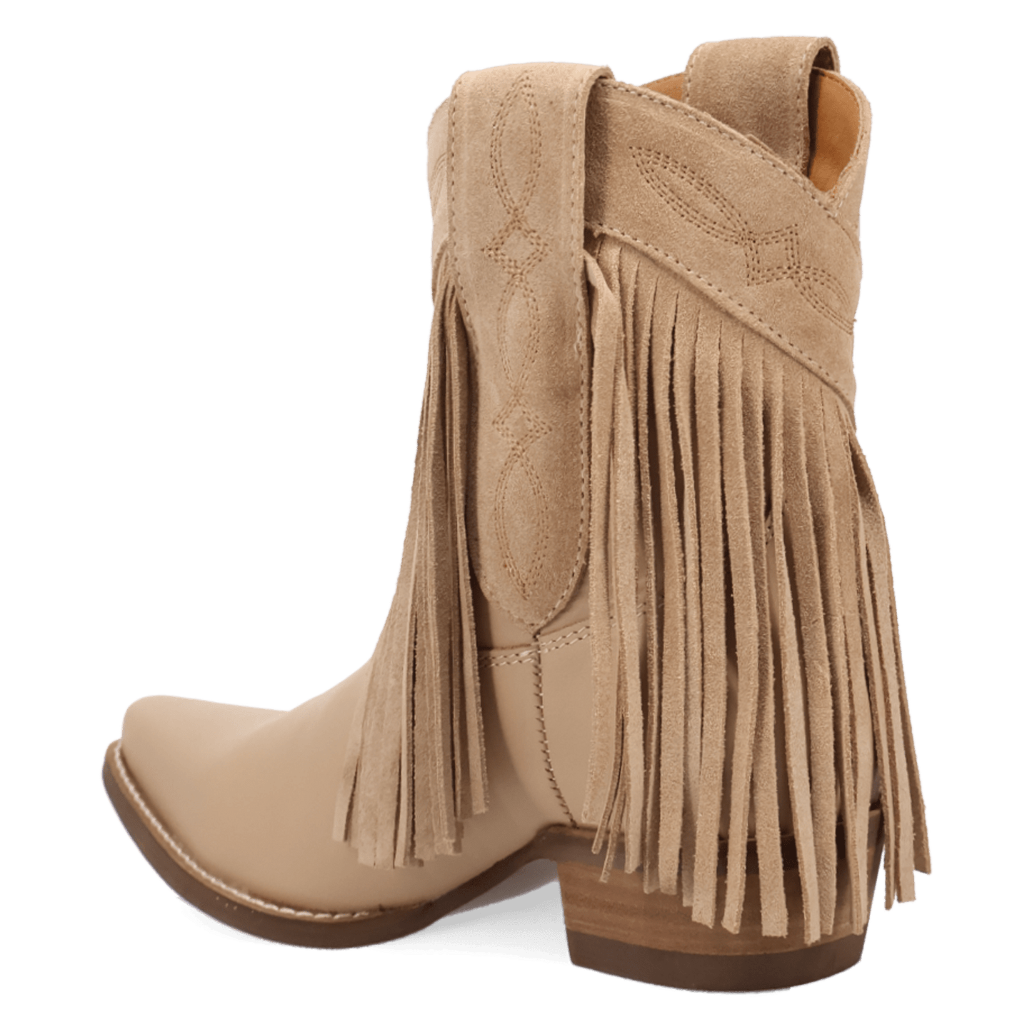 PRODUCT SHOT LAST RIDE LEATHER BOOTIE AT 270 DEGREE ANGLE