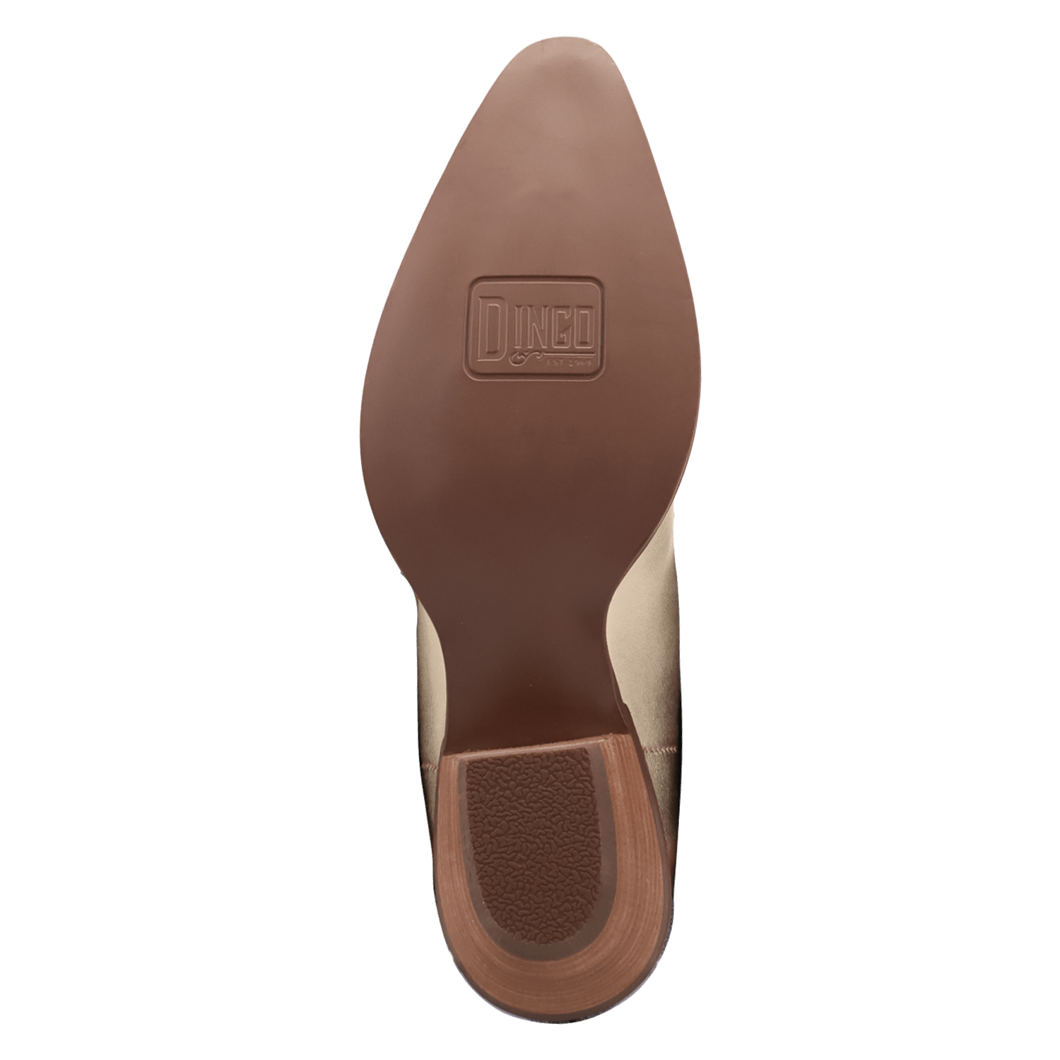 PRODUCT SHOT SOUTHERN SASS LEATHER BOOT AT OUTSOLE ANGLE