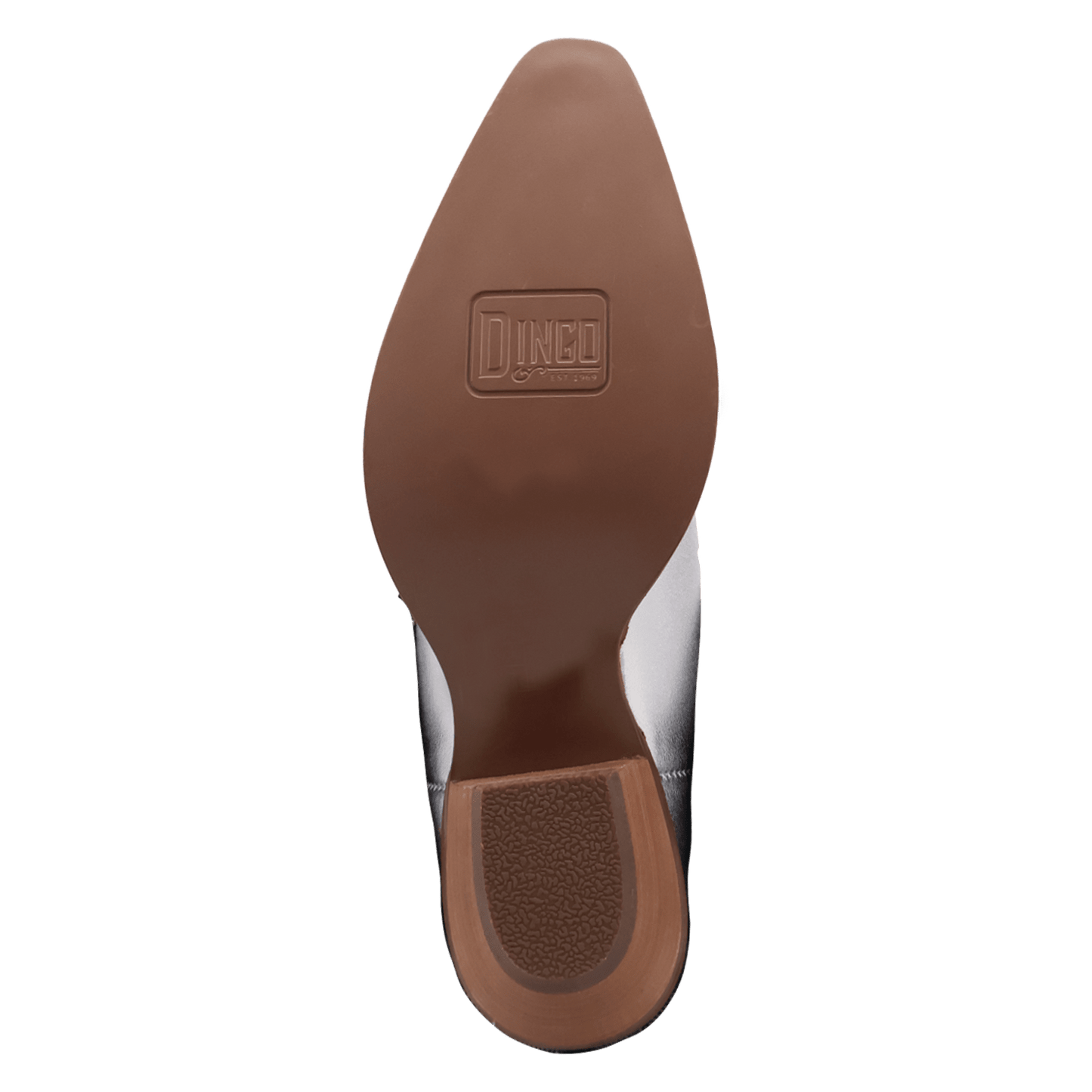 PRODUCT SHOT SOUTHERN SASS LEATHER BOOT AT OUTSOLE ANGLE