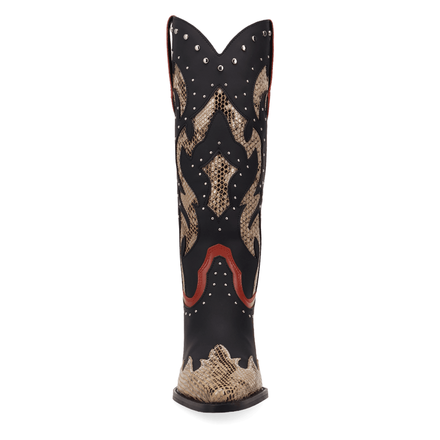 PRODUCT SHOT UNTAMED LEATHER BOOT AT FRONT ANGLE
