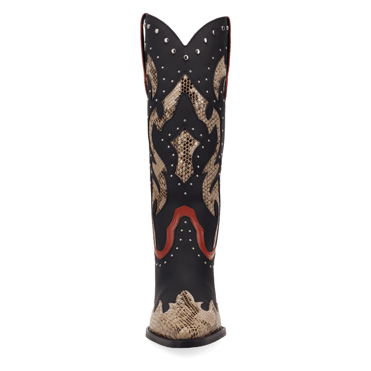 PRODUCT SHOT UNTAMED LEATHER BOOT AT FRONT ANGLE