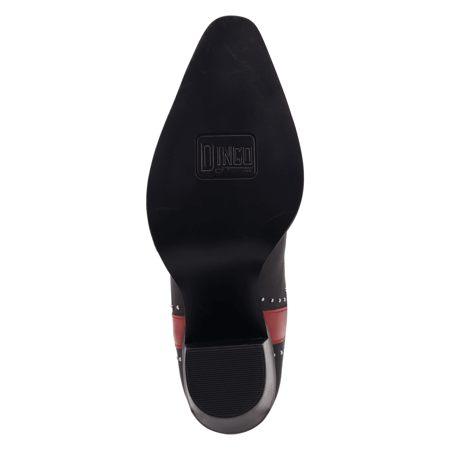 PRODUCT SHOT UNTAMED LEATHER BOOT AT OUTSOLE ANGLE