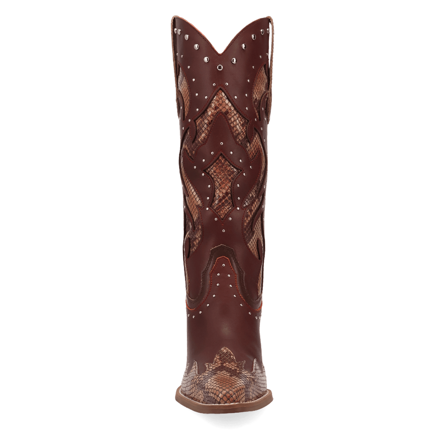 PRODUCT SHOT UNTAMED LEATHER BOOT AT FRONT ANGLE