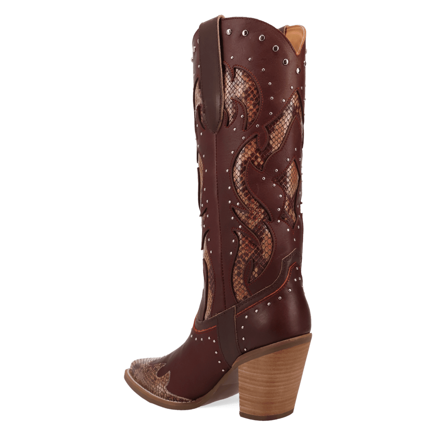 PRODUCT SHOT UNTAMED LEATHER BOOT AT 270 DEGREE ANGLE