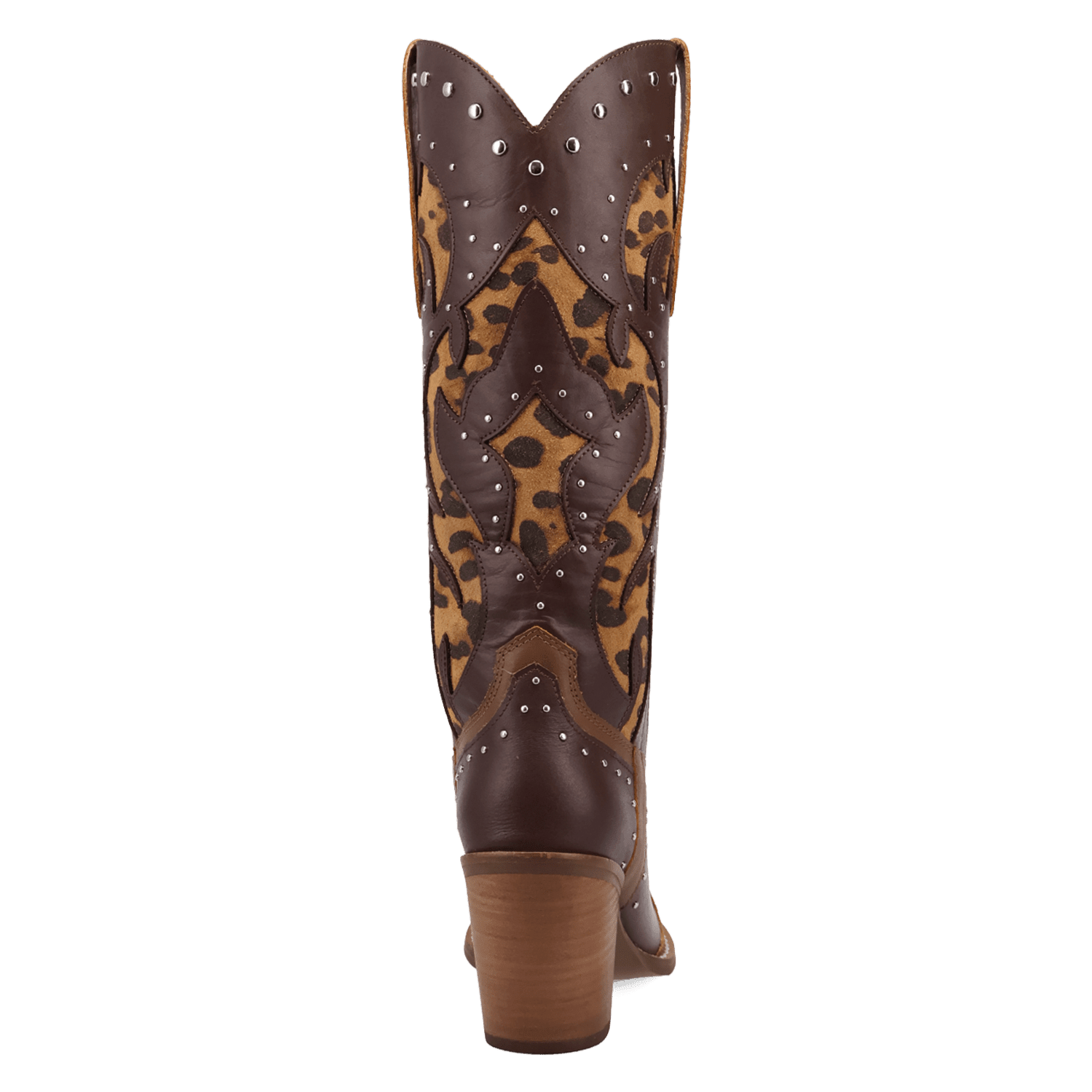 PRODUCT SHOT UNTAMED LEATHER BOOT AT 180 DEGREE BACK ANGLE