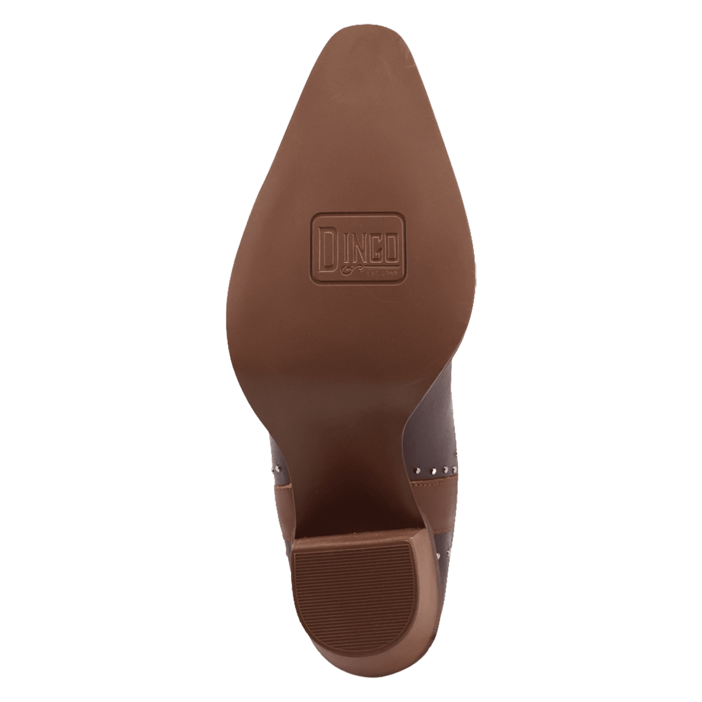 PRODUCT SHOT UNTAMED LEATHER BOOT AT OUTSOLE ANGLE