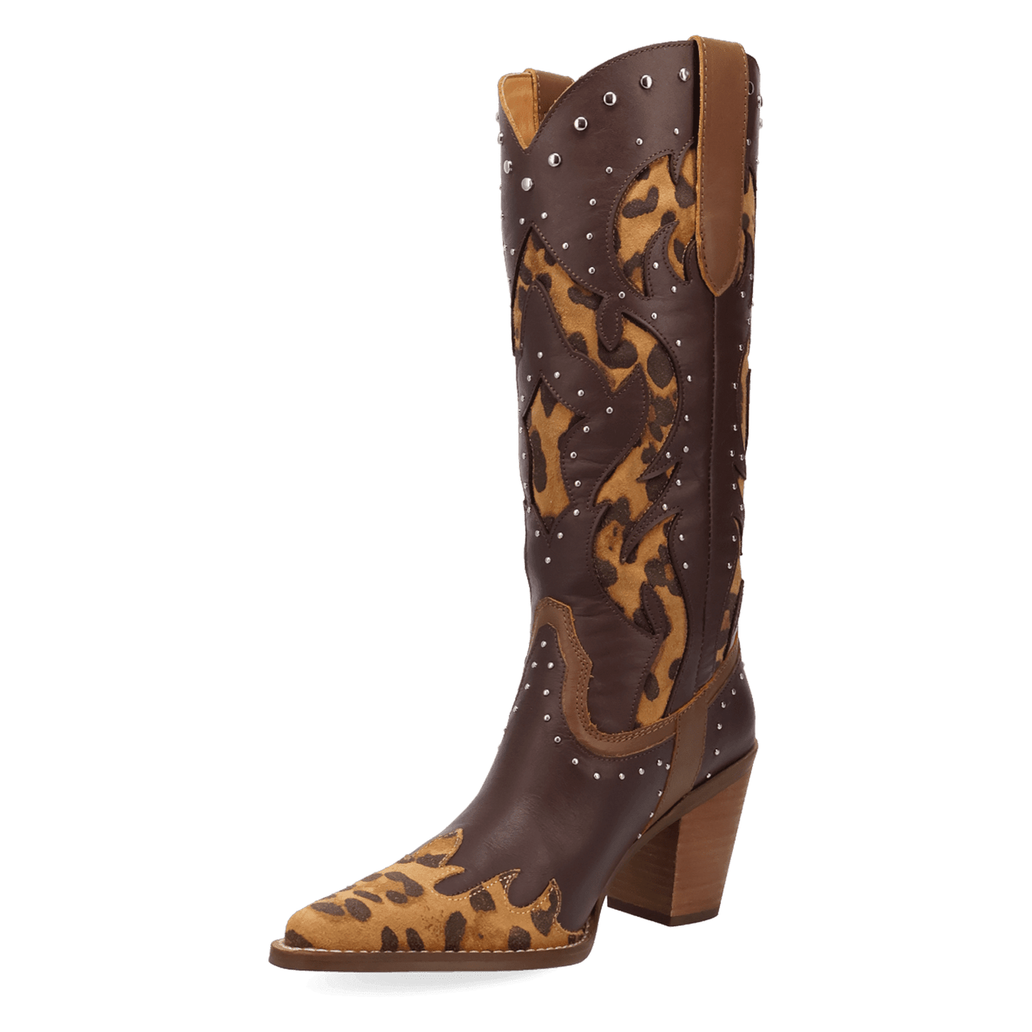 PRODUCT SHOT UNTAMED LEATHER BOOT AT 225 DEGREE ANGLE