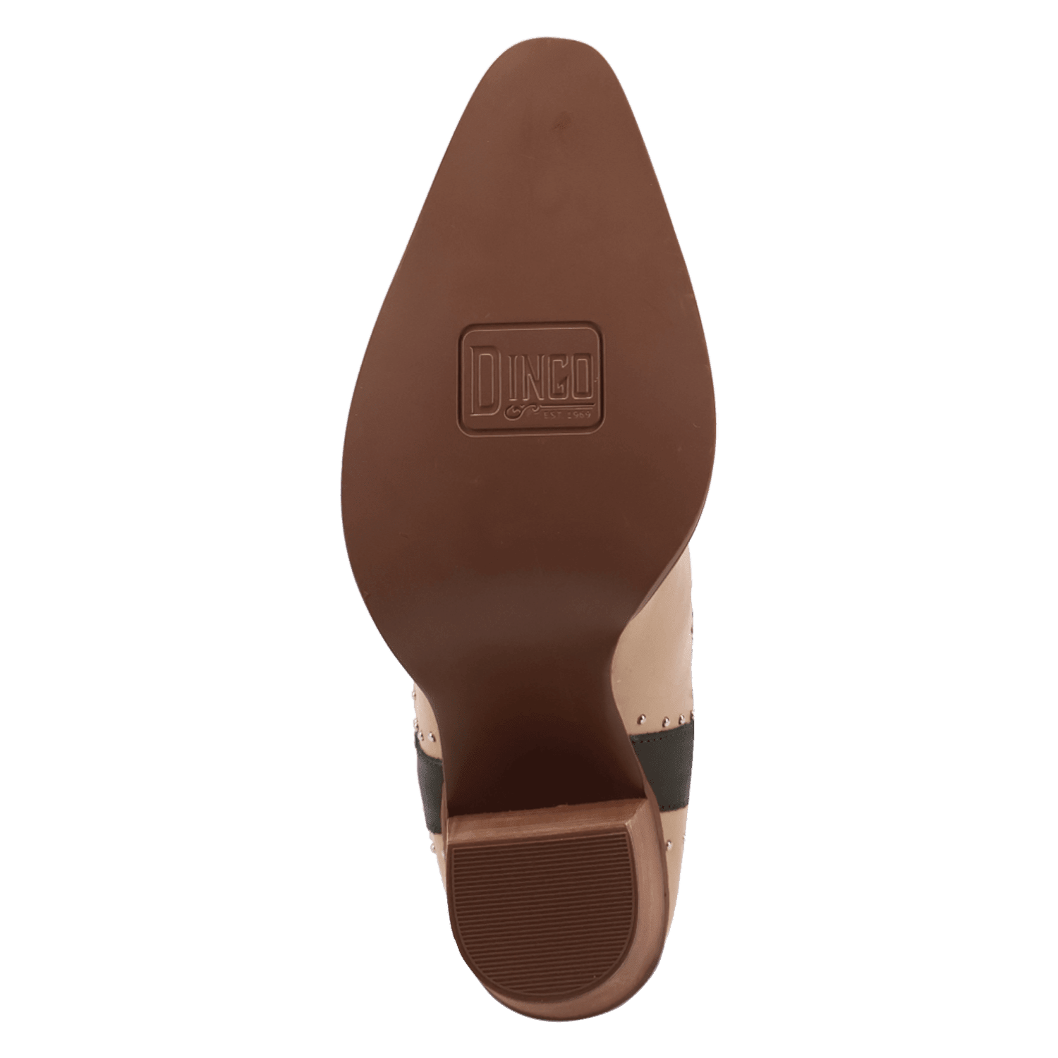 PRODUCT SHOT UNTAMED LEATHER BOOT AT OUTSOLE ANGLE
