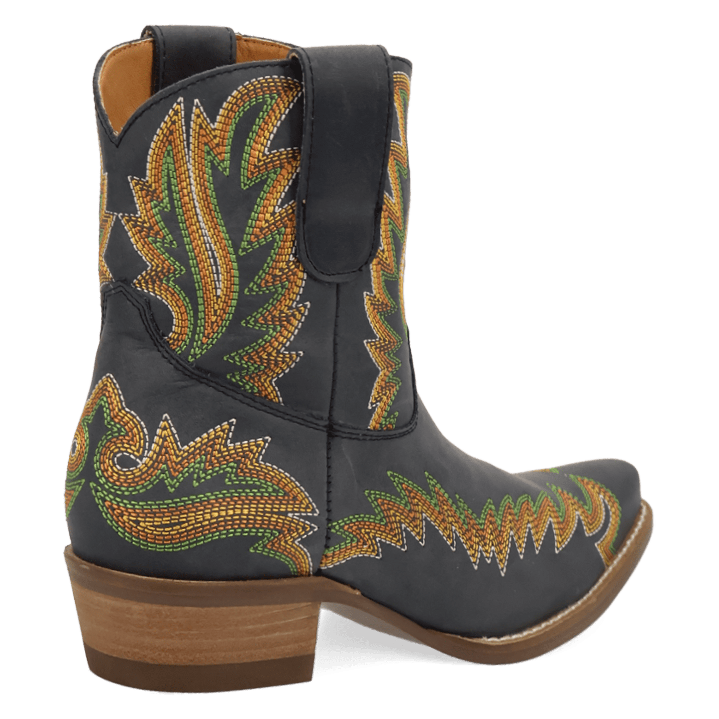 PRODUCT SHOT LAUREL LEATHER BOOTIE AT 315 DEGREE ANGLE