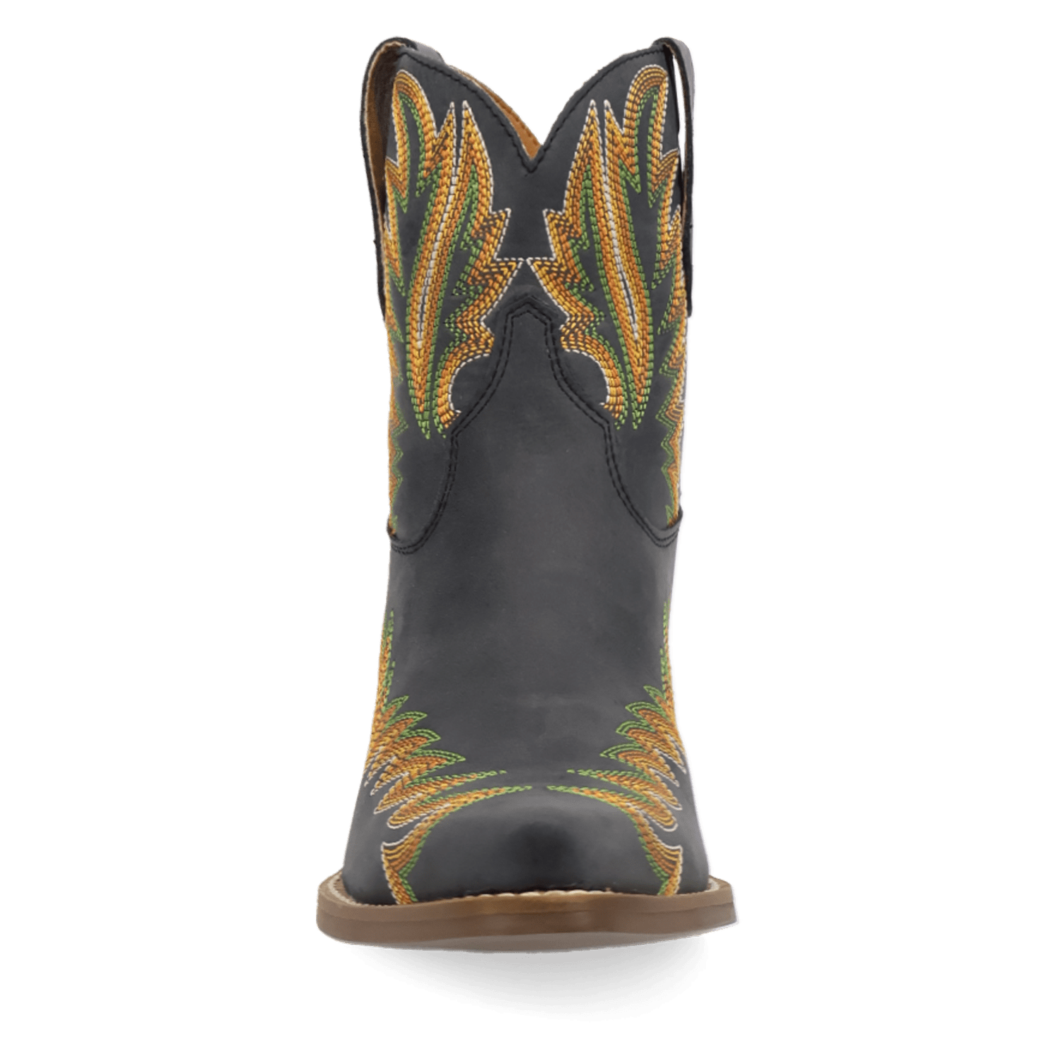 PRODUCT SHOT LAUREL LEATHER BOOTIE AT FRONT ANGLE