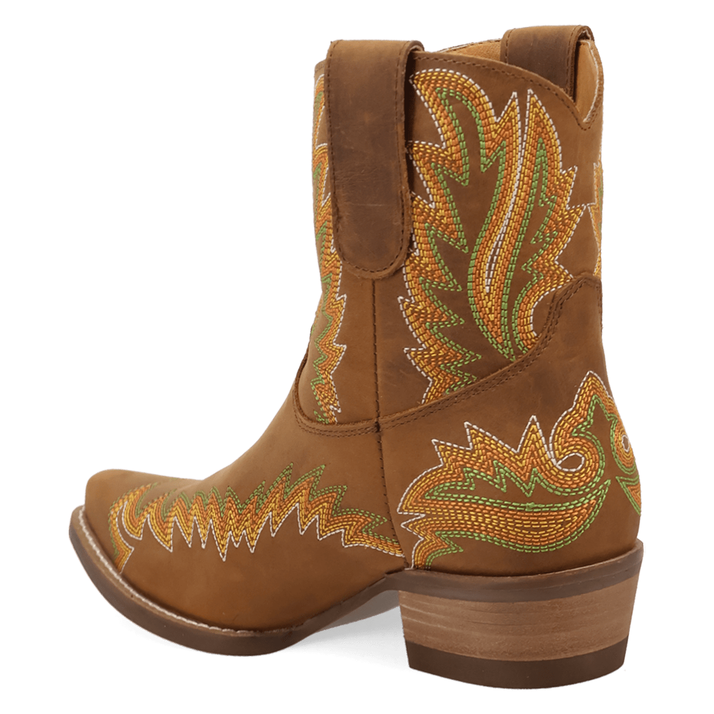 PRODUCT SHOT LAUREL LEATHER BOOTIE AT 270 DEGREE ANGLE