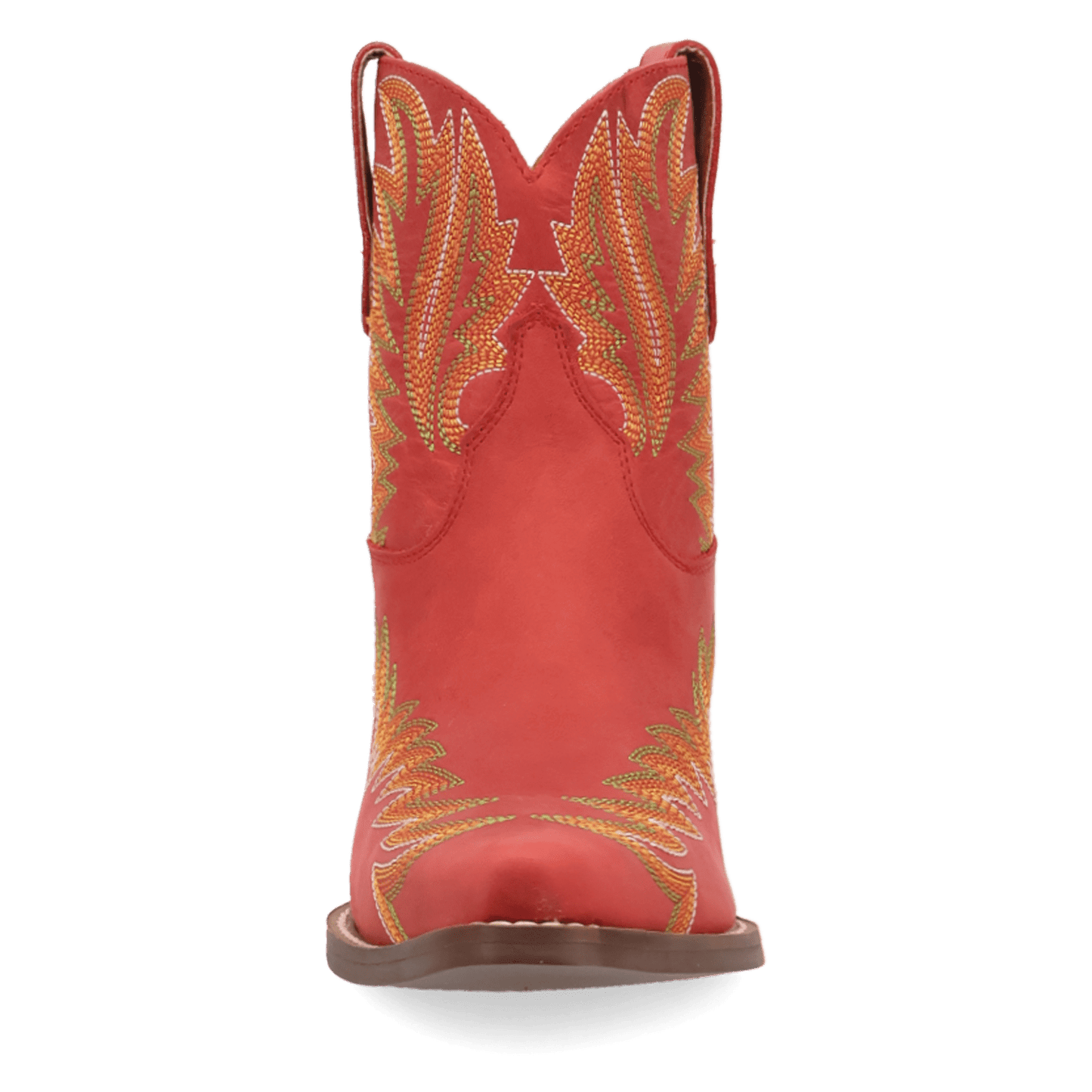 PRODUCT SHOT LAUREL LEATHER BOOTIE AT FRONT ANGLE