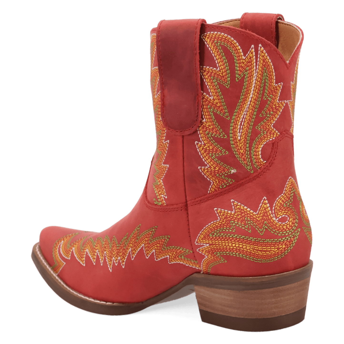 PRODUCT SHOT LAUREL LEATHER BOOTIE AT 270 DEGREE ANGLE