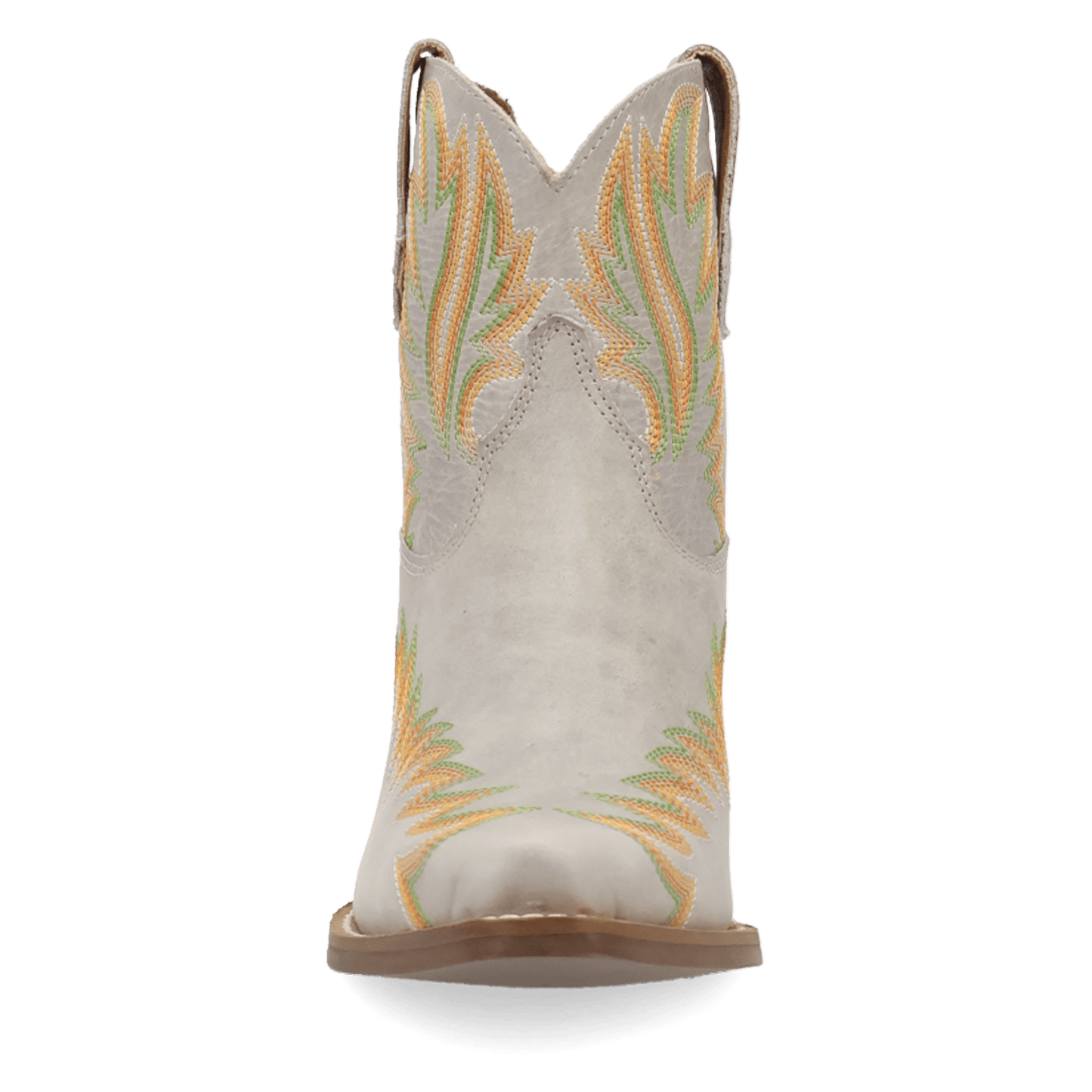 PRODUCT SHOT LAUREL LEATHER BOOTIE AT FRONT ANGLE