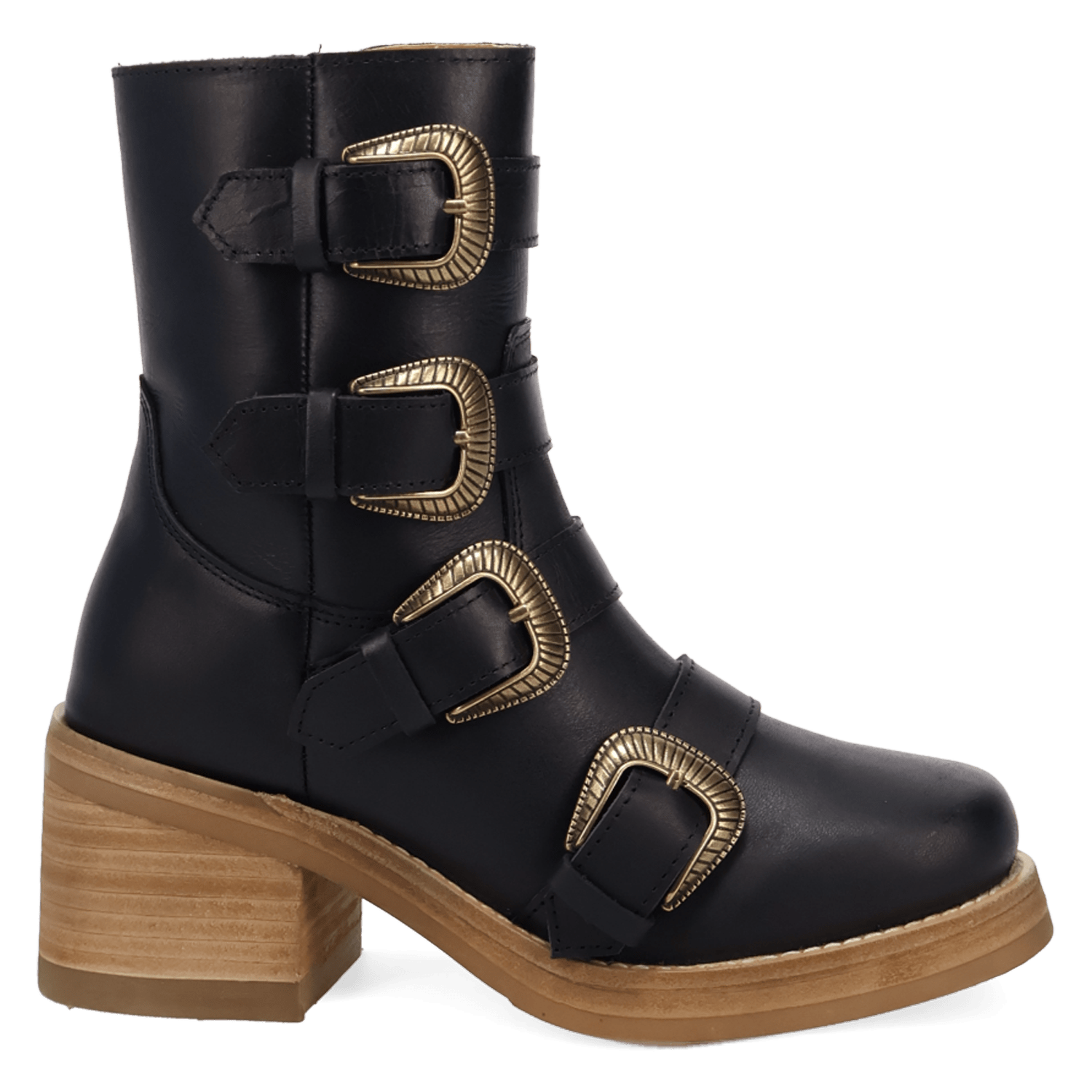 TOPANGA LEATHER BOOTIE-BK - Dingo1969
