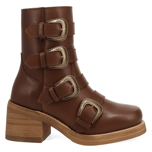 TOPANGA LEATHER BOOTIE-BN - Dingo1969