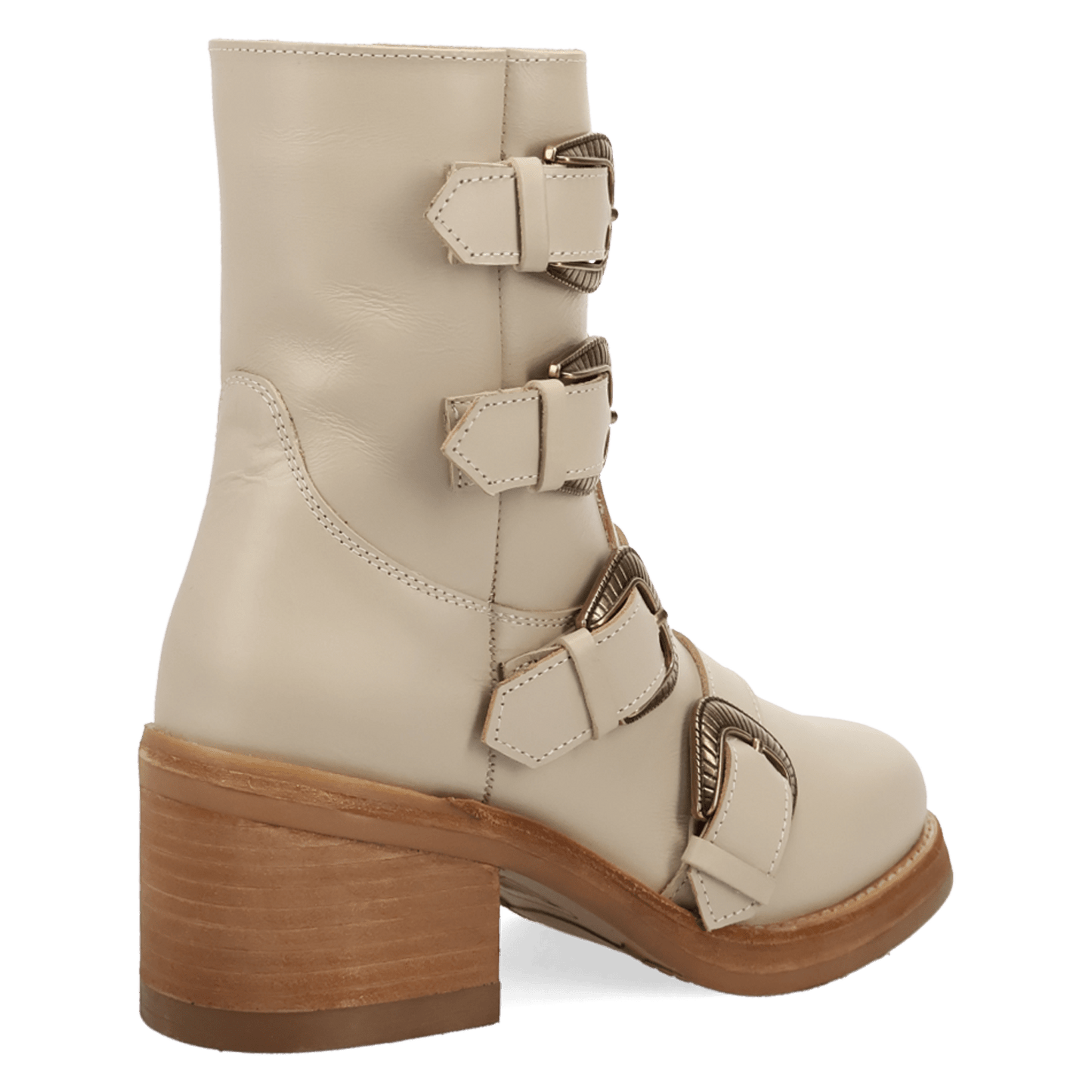 PRODUCT SHOT TOPANGA LEATHER BOOTIE AT 315 DEGREE ANGLE