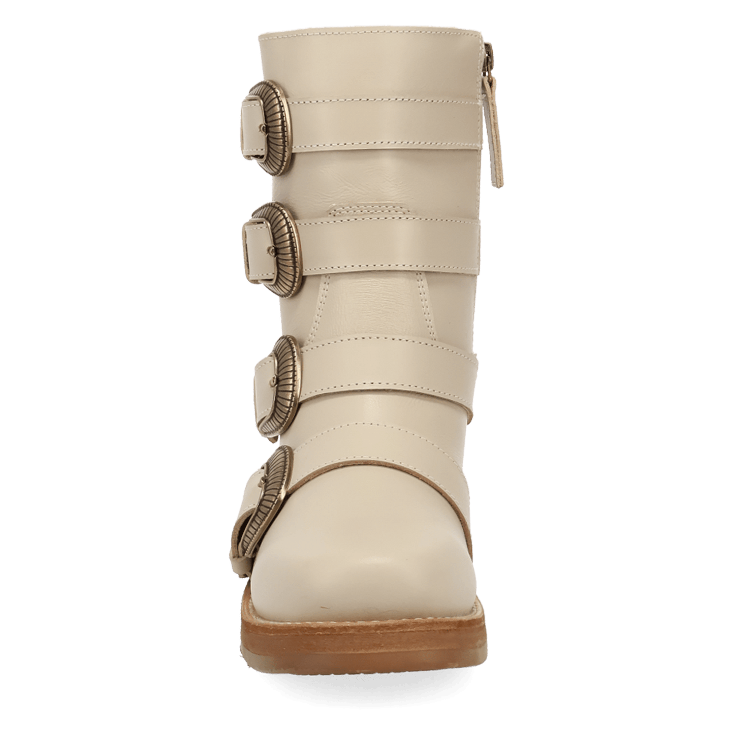 PRODUCT SHOT TOPANGA LEATHER BOOTIE AT FRONT ANGLE
