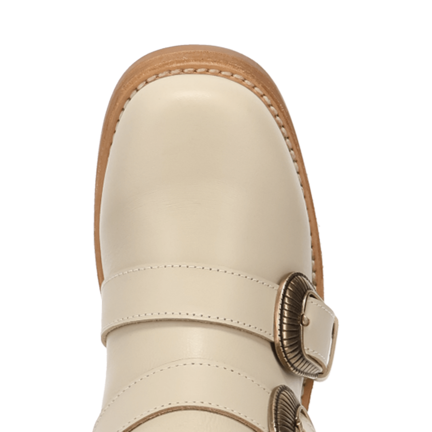 PRODUCT SHOT TOPANGA LEATHER BOOTIE AT TOE ANGLE