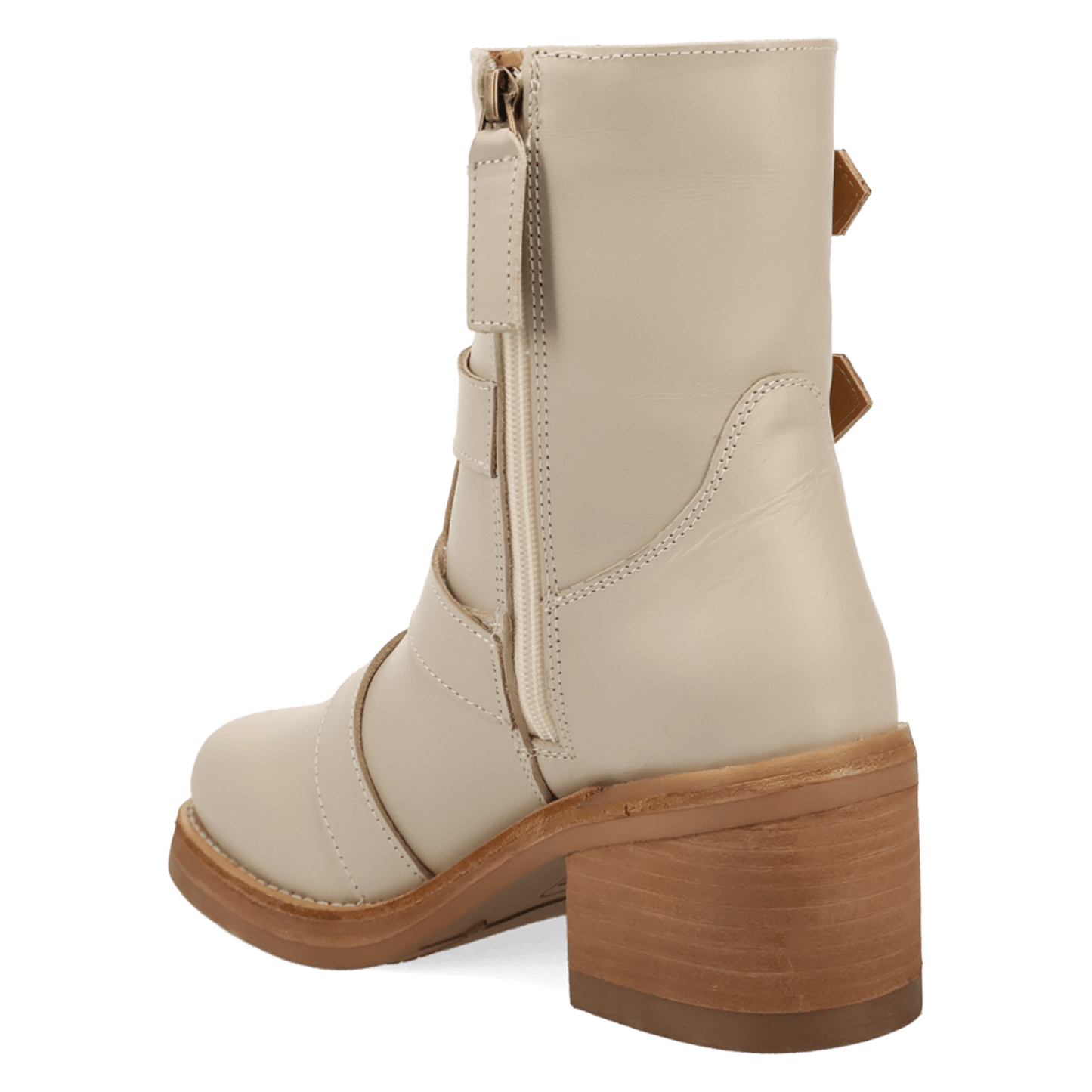 PRODUCT SHOT TOPANGA LEATHER BOOTIE AT 270 DEGREE ANGLE