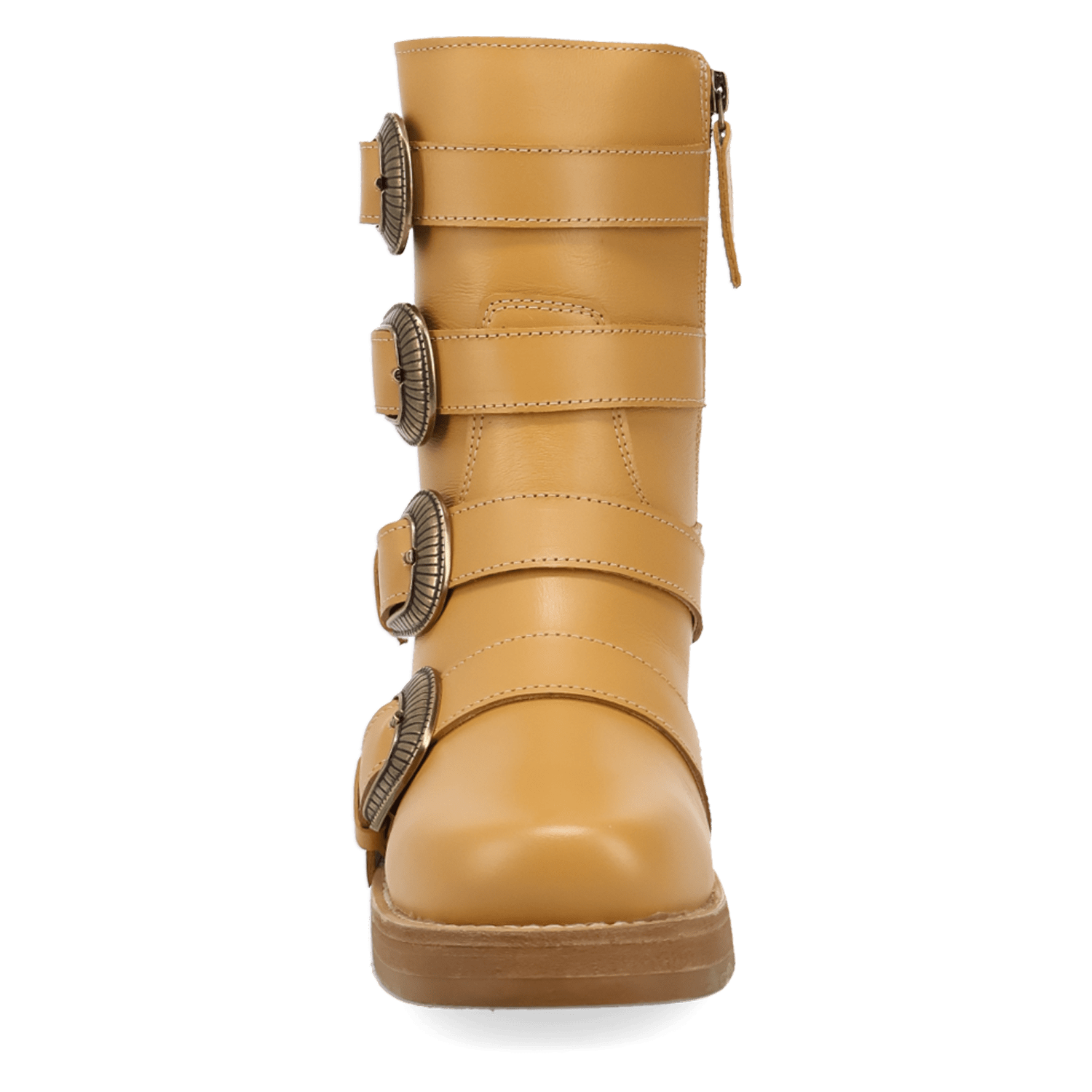 PRODUCT SHOT TOPANGA LEATHER BOOTIE AT FRONT ANGLE