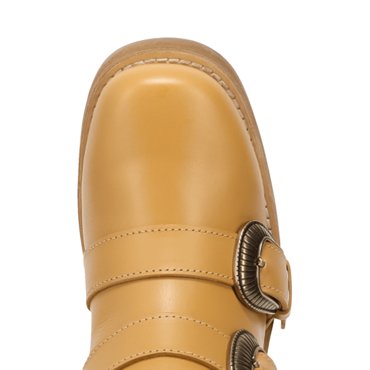 PRODUCT SHOT TOPANGA LEATHER BOOTIE AT TOE ANGLE