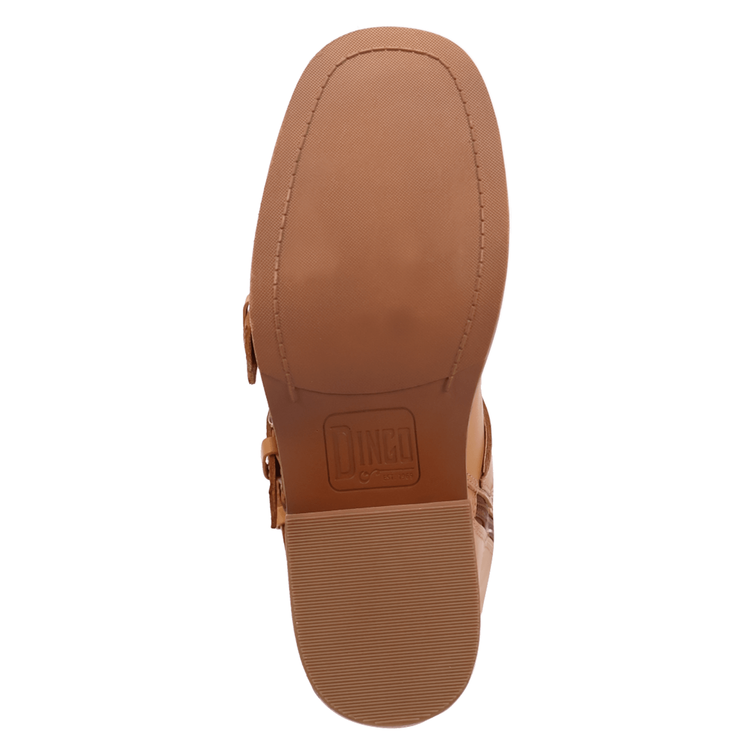 PRODUCT SHOT TOPANGA LEATHER BOOTIE AT OUTSOLE ANGLE