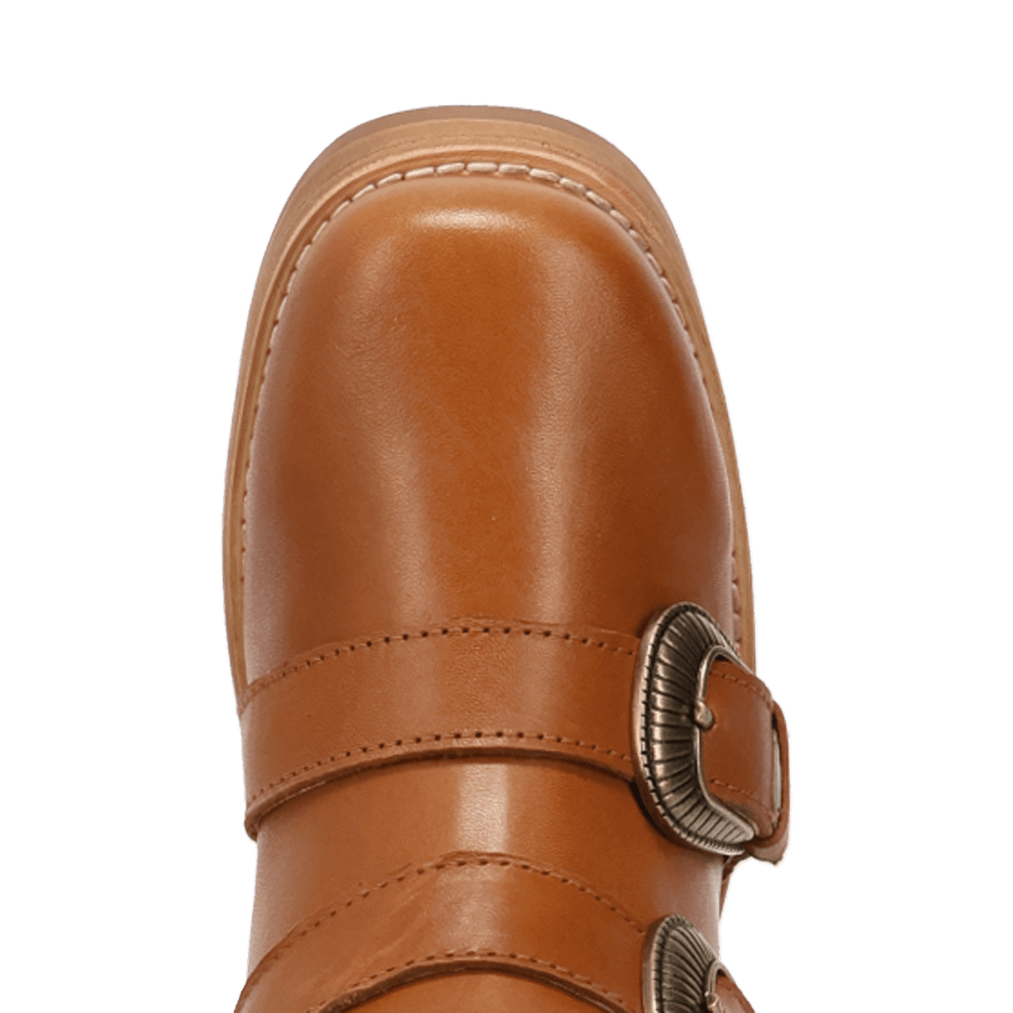 PRODUCT SHOT TOPANGA LEATHER BOOTIE AT TOE ANGLE