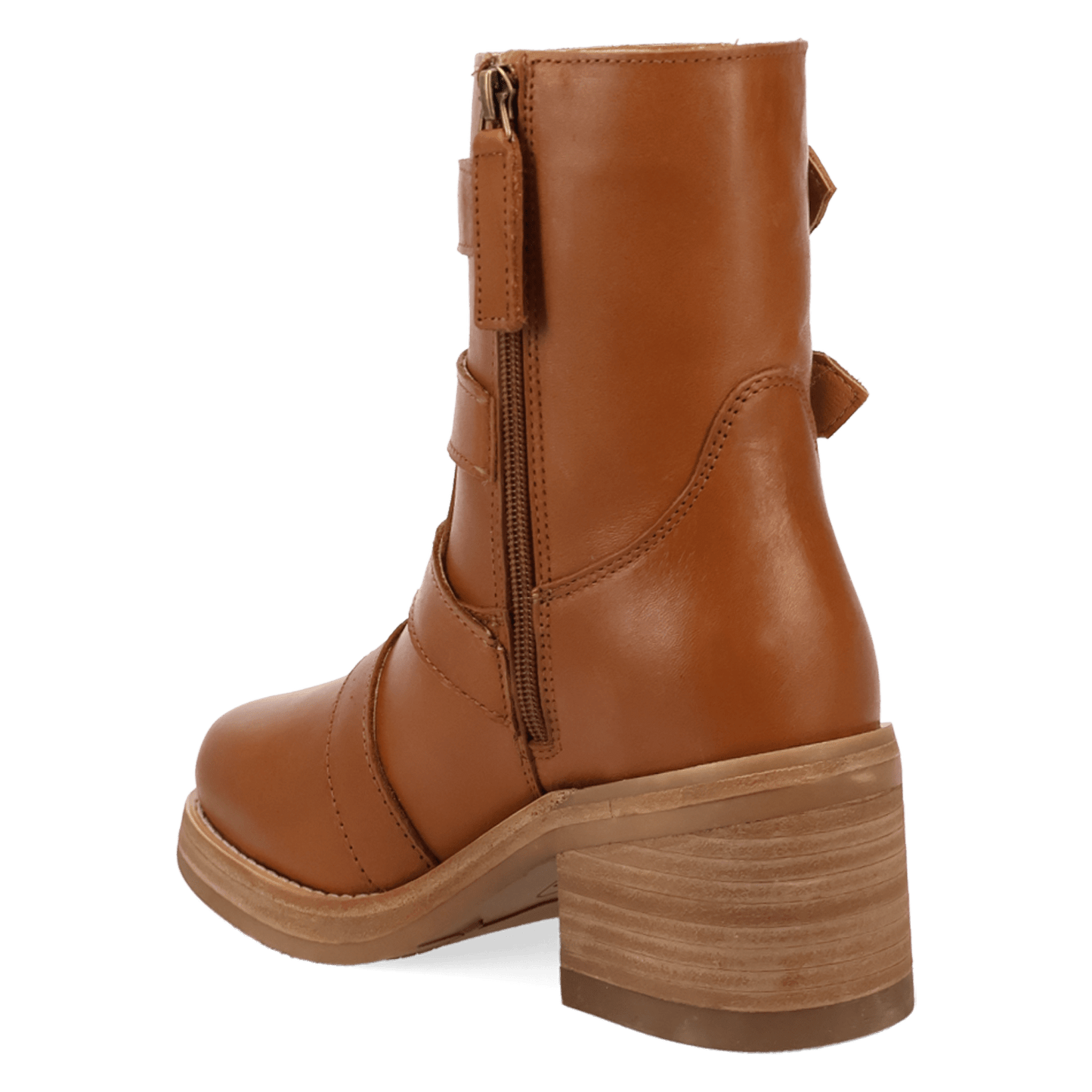 PRODUCT SHOT TOPANGA LEATHER BOOTIE AT 270 DEGREE ANGLE