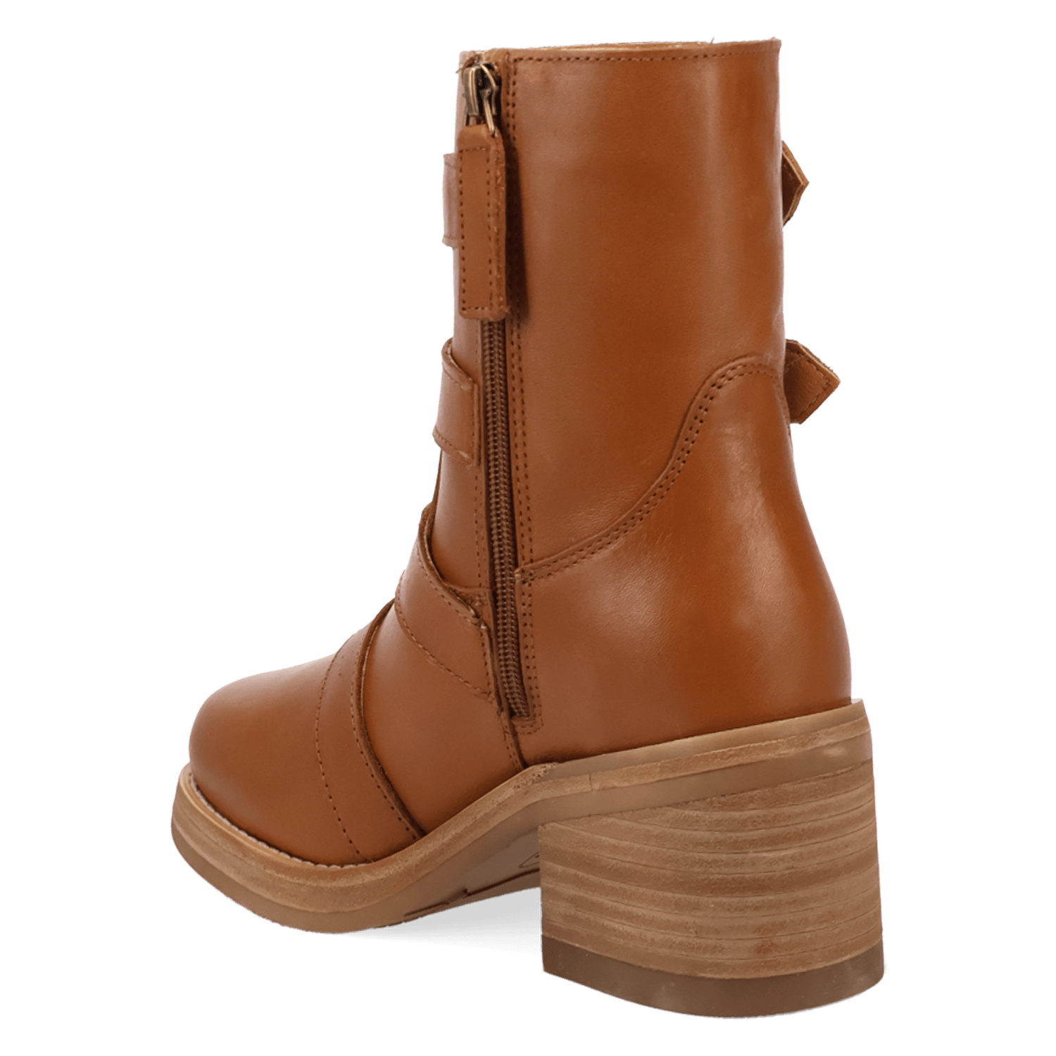 PRODUCT SHOT TOPANGA LEATHER BOOTIE AT 270 DEGREE ANGLE