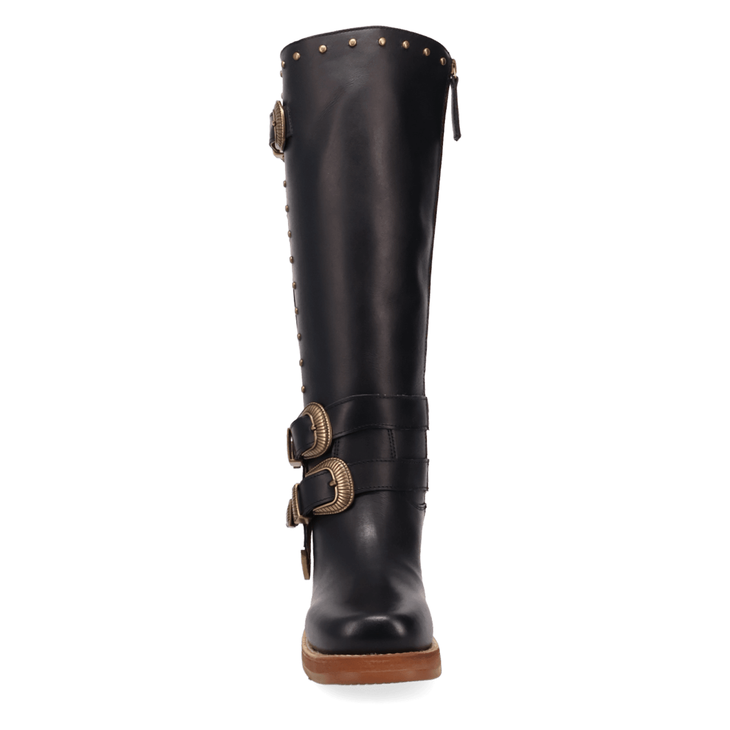 PRODUCT SHOT FILLMORE LEATHER BOOT AT FRONT ANGLE