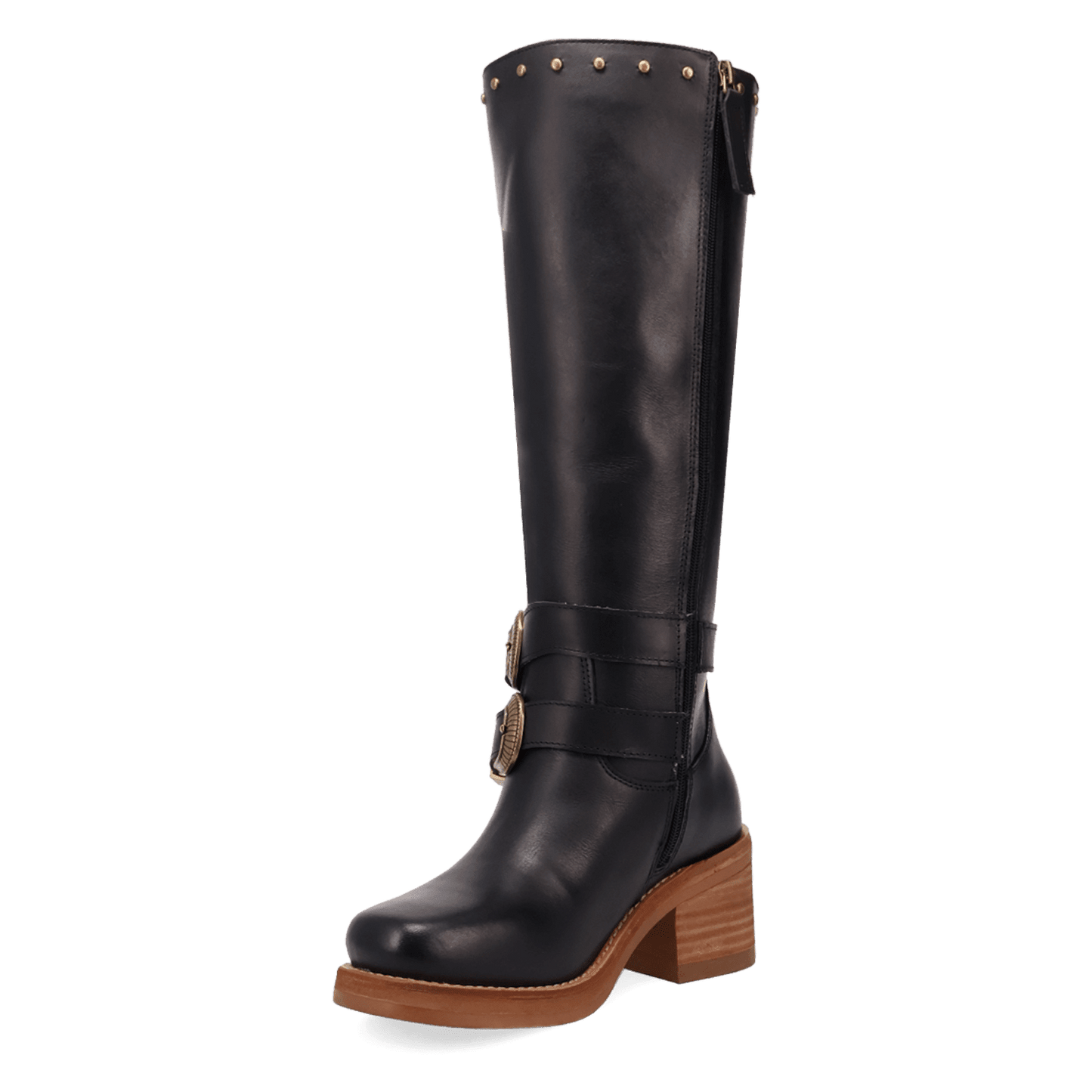 PRODUCT SHOT FILLMORE LEATHER BOOT AT 225 DEGREE ANGLE