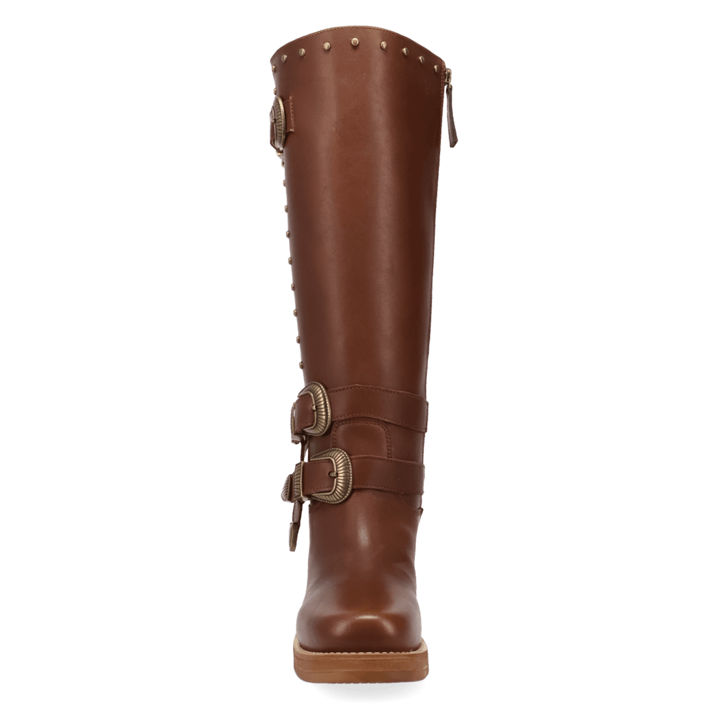 PRODUCT SHOT FILLMORE LEATHER BOOT AT FRONT ANGLE
