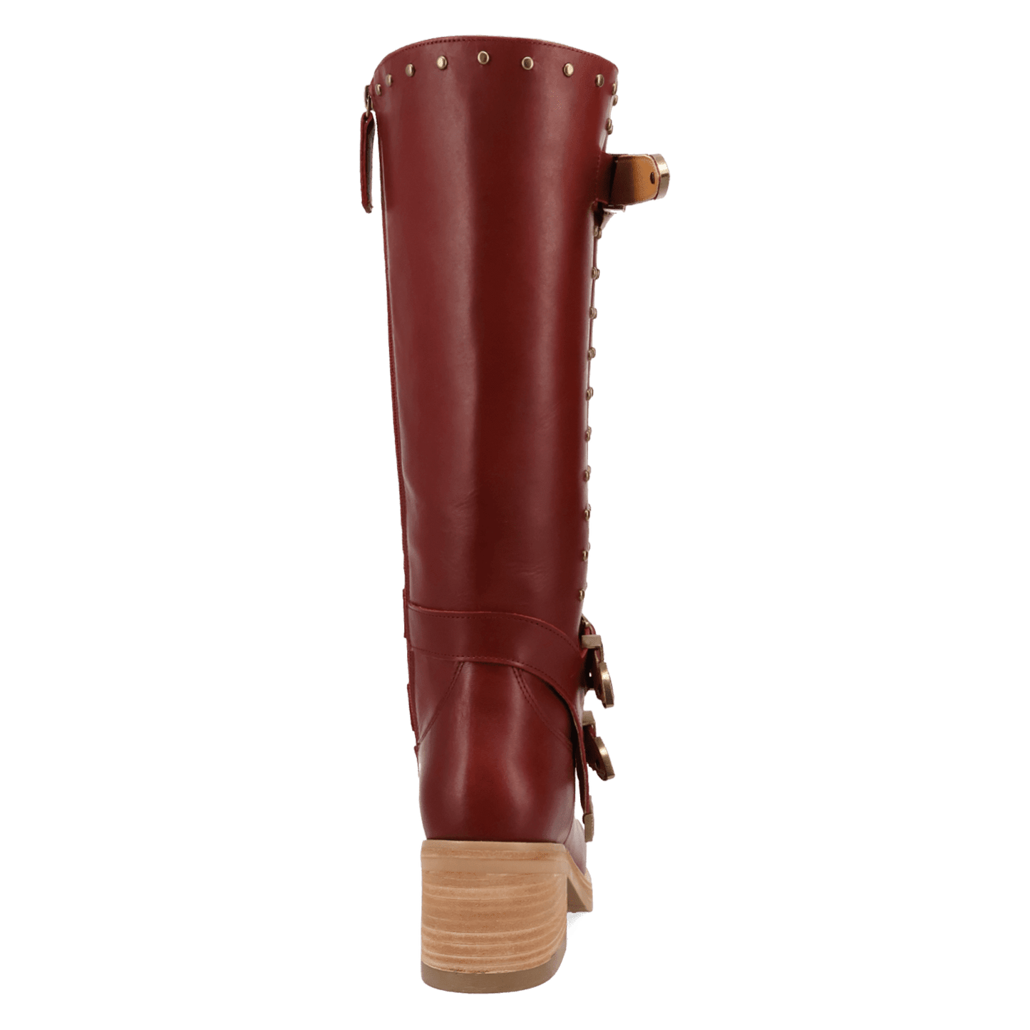 PRODUCT SHOT FILLMORE LEATHER BOOT AT 180 DEGREE BACK ANGLE