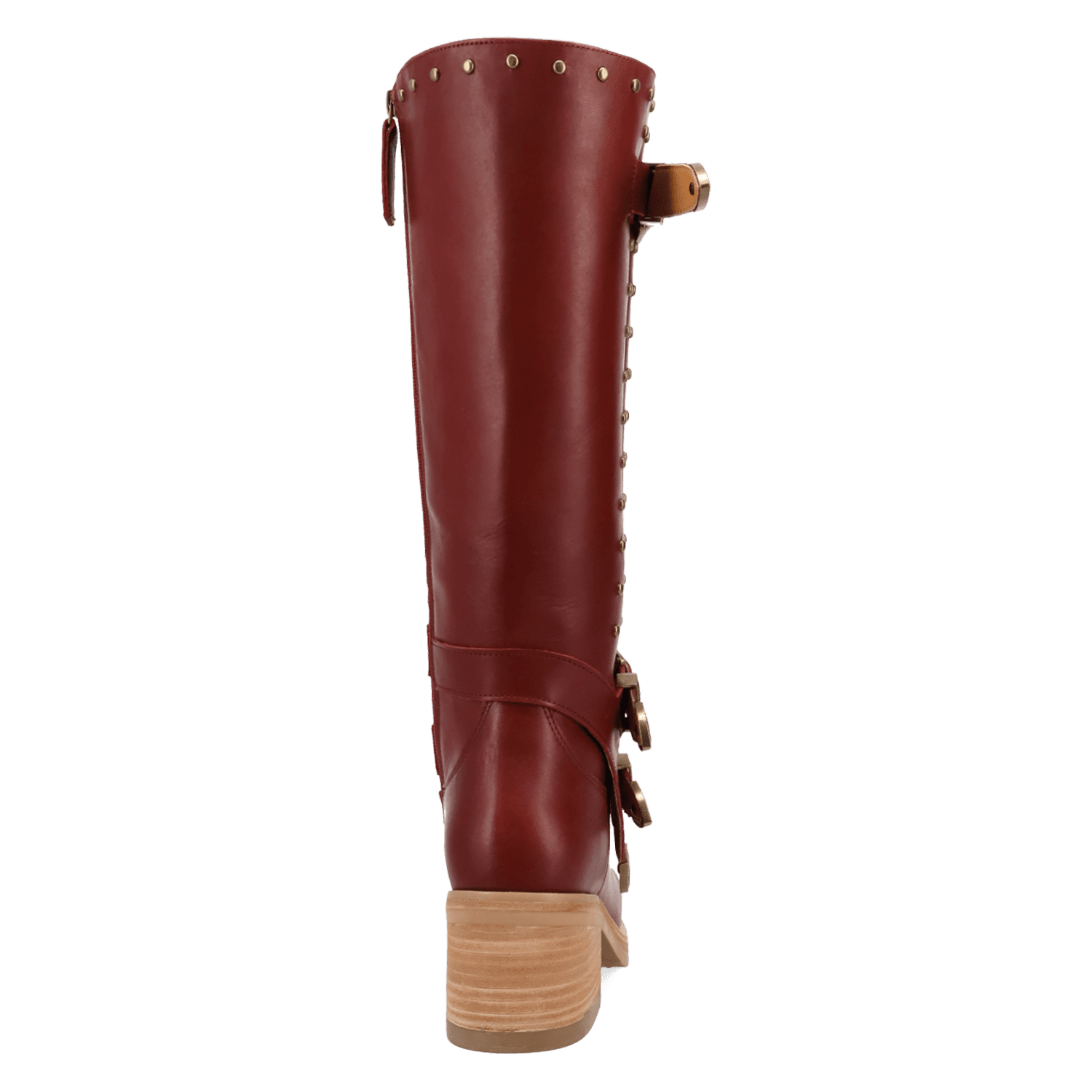 PRODUCT SHOT FILLMORE LEATHER BOOT AT 180 DEGREE BACK ANGLE