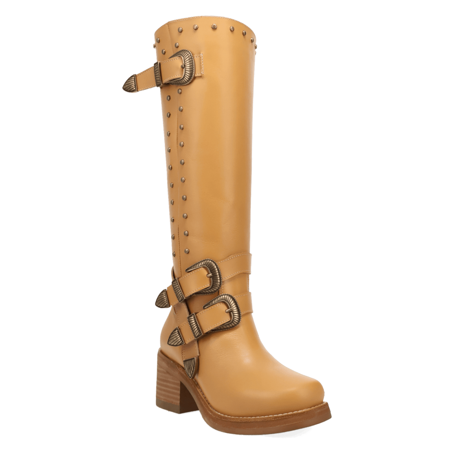 PRODUCT SHOT FILLMORE LEATHER BOOT AT 45 DEGREE ANGLE