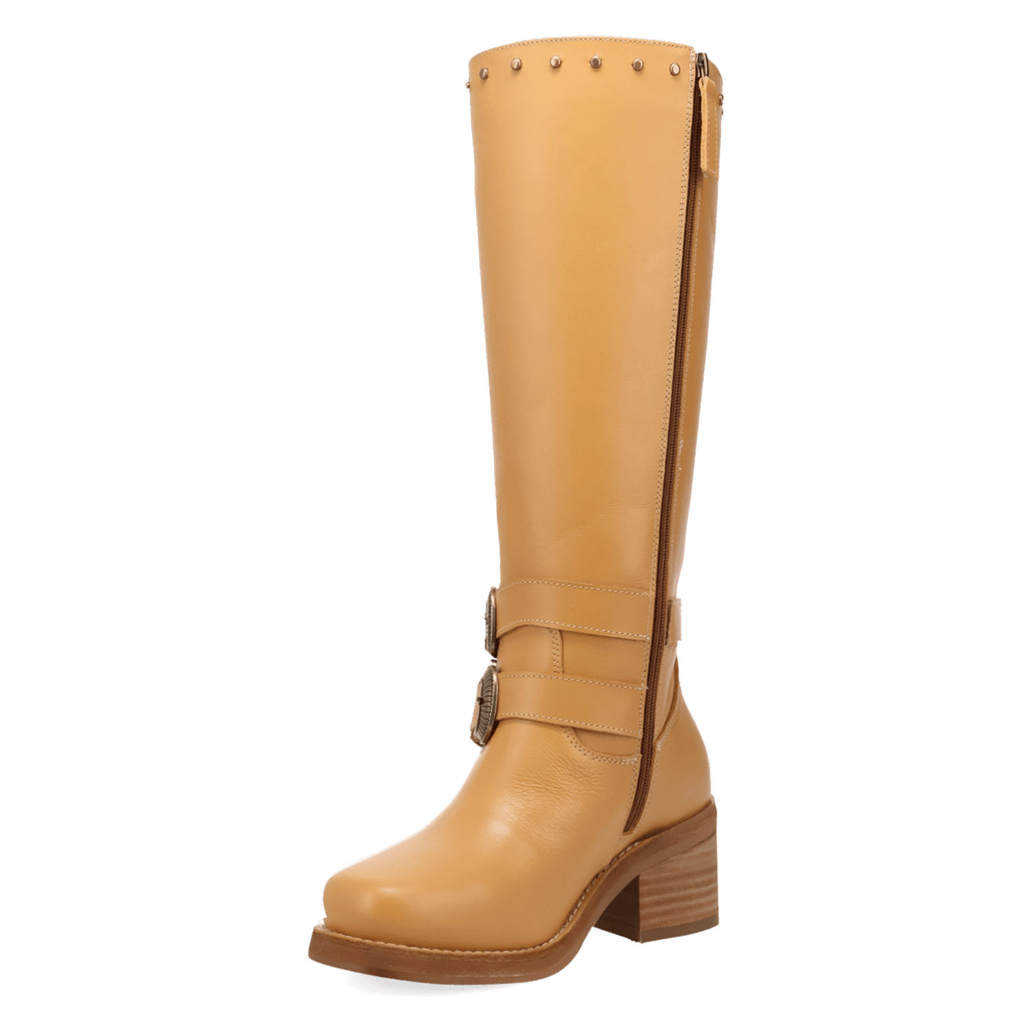 PRODUCT SHOT FILLMORE LEATHER BOOT AT 225 DEGREE ANGLE