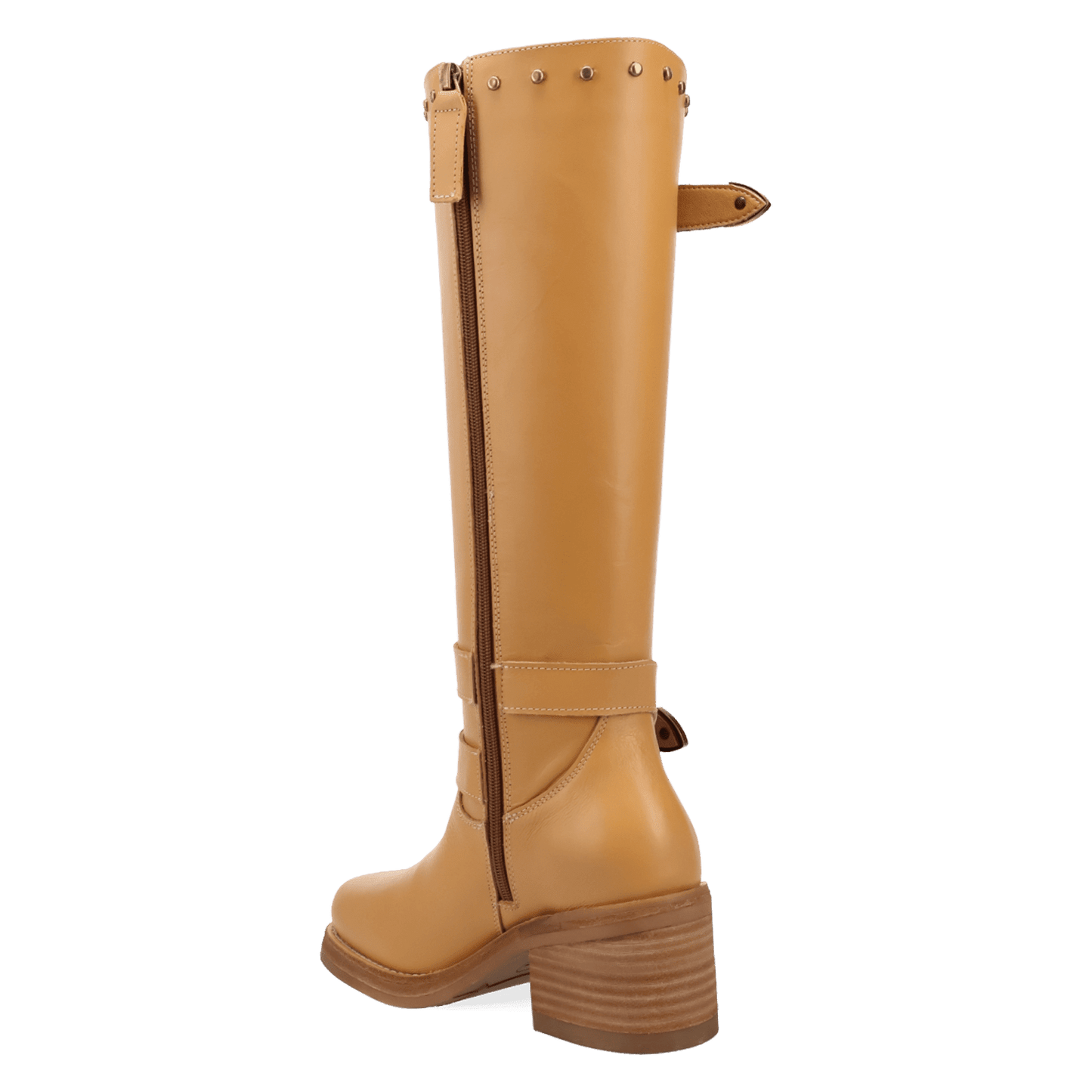 PRODUCT SHOT FILLMORE LEATHER BOOT AT 270 DEGREE ANGLE