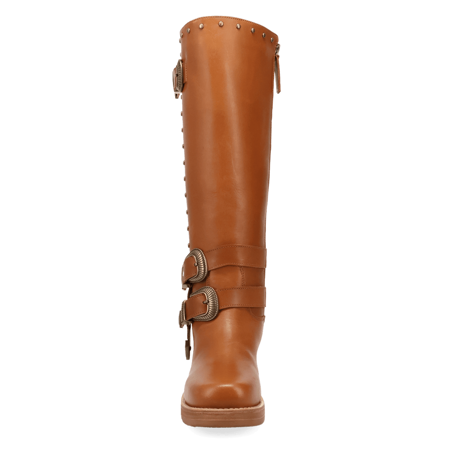 PRODUCT SHOT FILLMORE LEATHER BOOT AT FRONT ANGLE