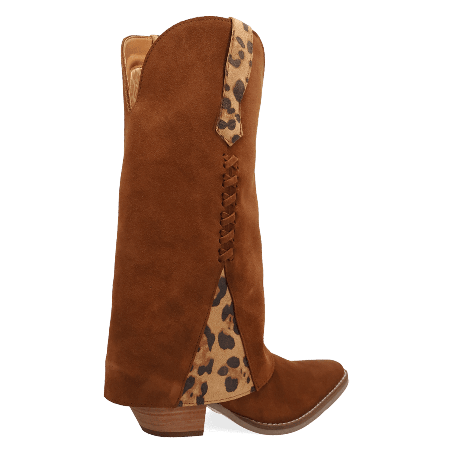 PRODUCT SHOT WILD THANG LEATHER BOOT AT 315 DEGREE ANGLE