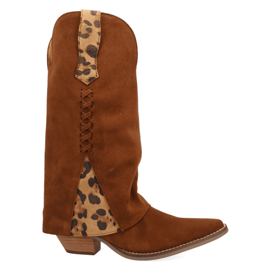 PRODUCT SHOT WILD THANG LEATHER BOOT AT 90 DEGREE INSIDE ANGLE