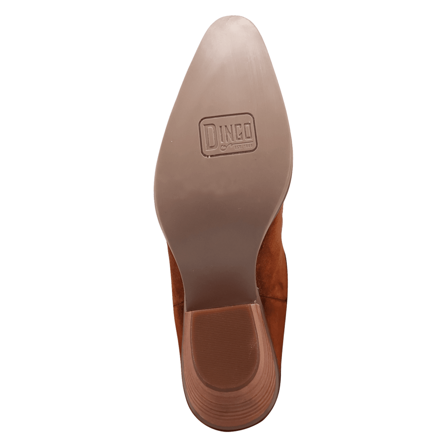 PRODUCT SHOT WILD THANG LEATHER BOOT AT OUTSOLE ANGLE